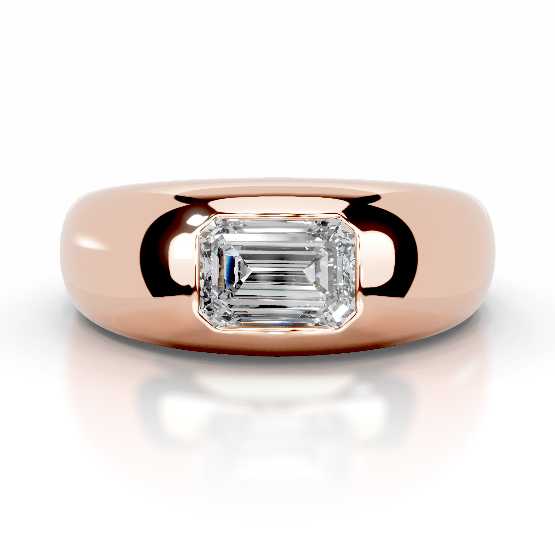 Amari Lab Grown Diamond Ring   (1 Carat) -14K Rose Gold
