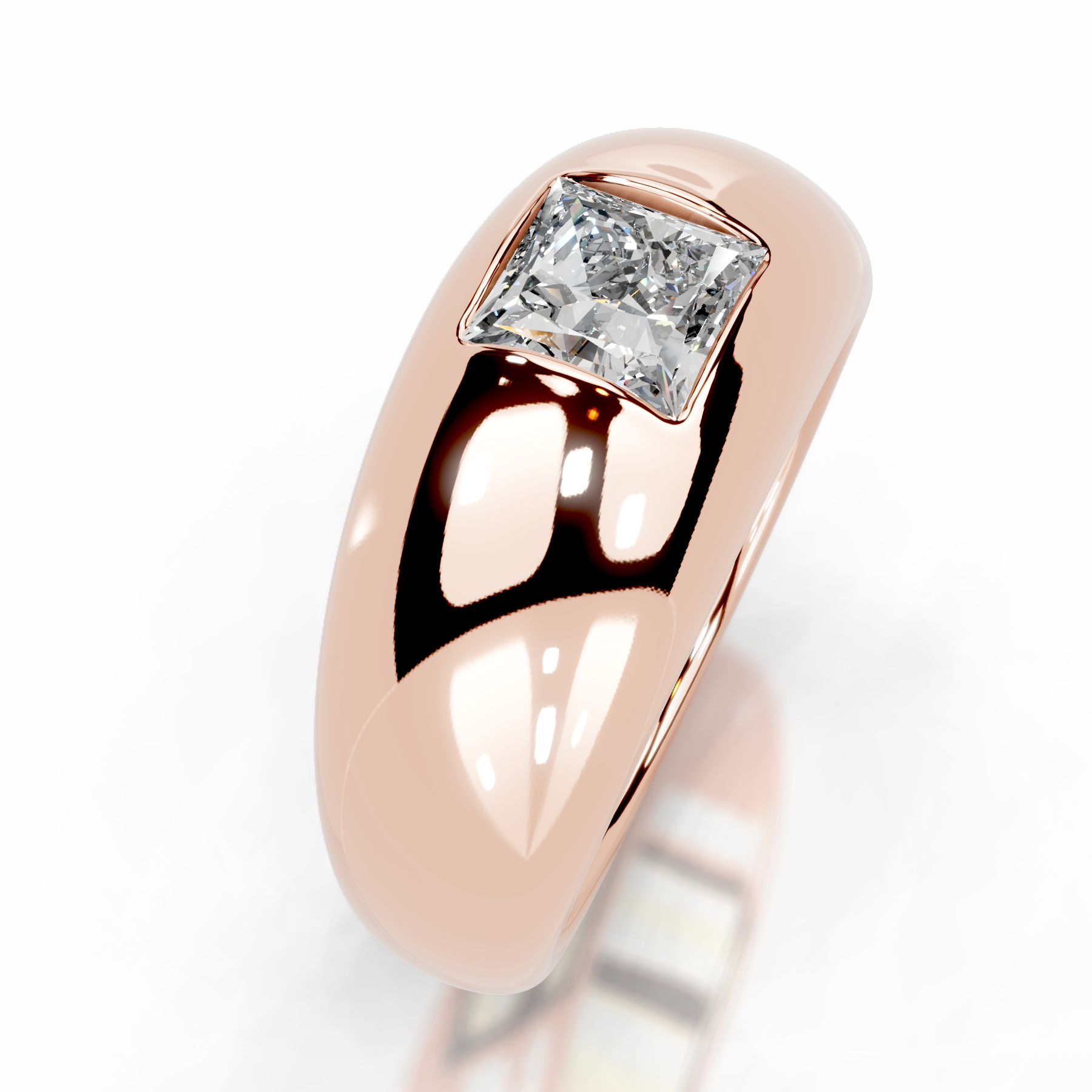 Aaliyah Lab Grown Diamond Ring (1 Carat) -14K Rose Gold