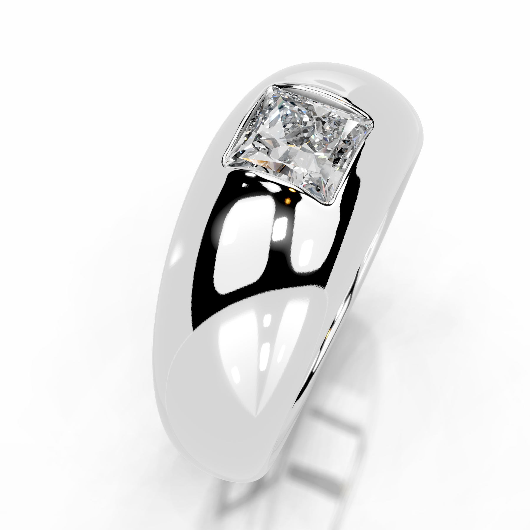 Aaliyah Diamond Engagement Ring (1 Carat) -Platinum