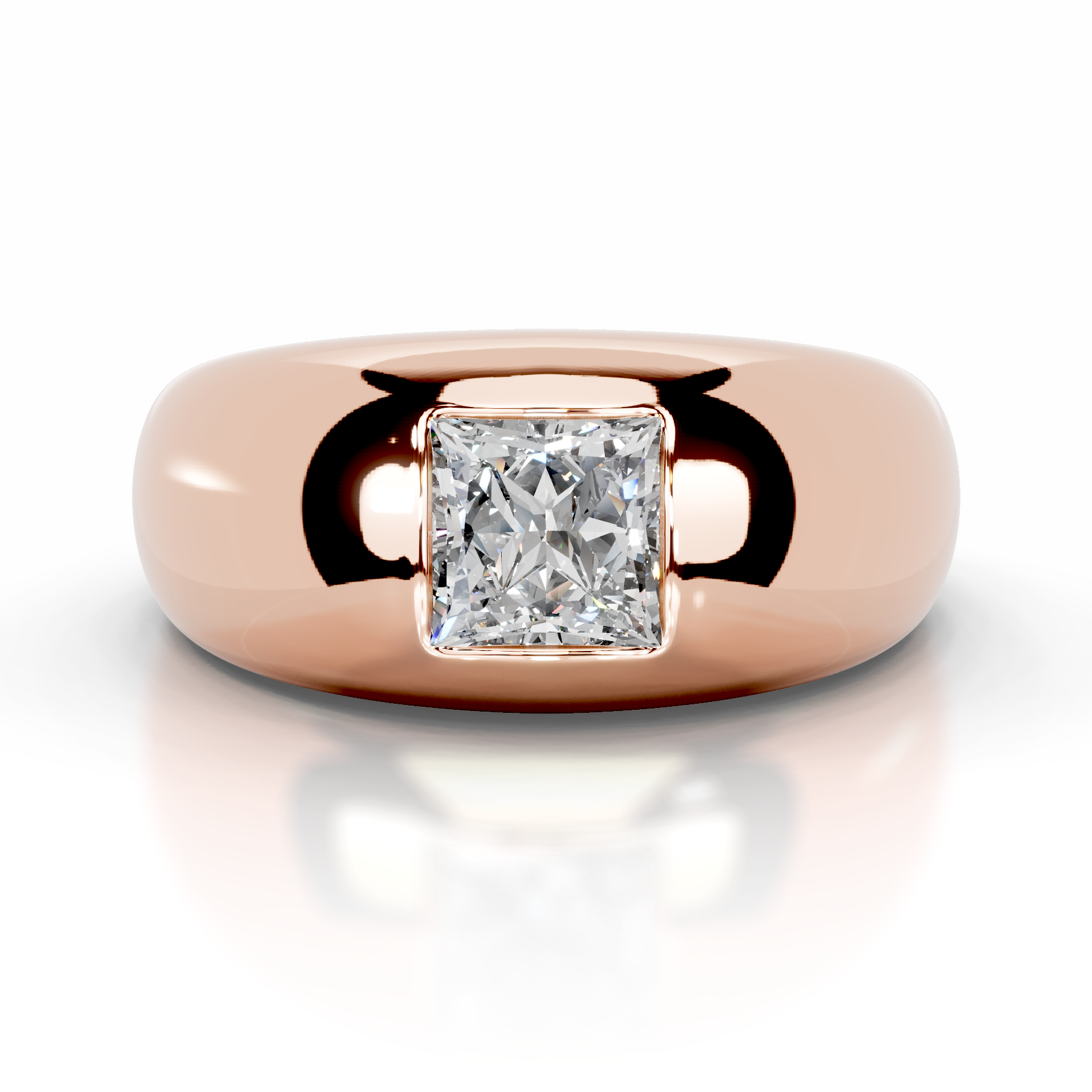 Aaliyah Diamond Engagement Ring   (1 Carat) -14K Rose Gold