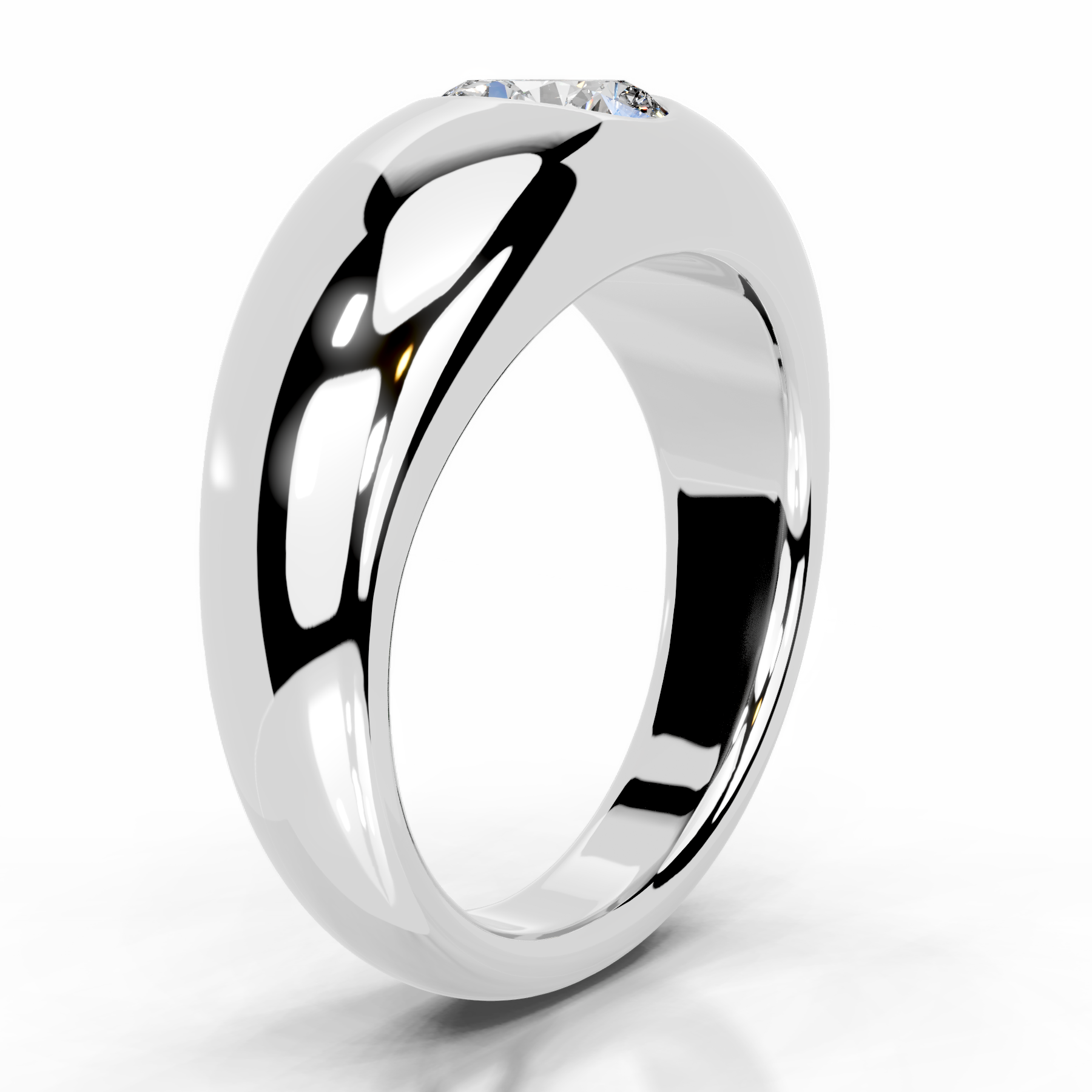 Jayla Diamond Engagement Ring (1 Carat) -18K White Gold