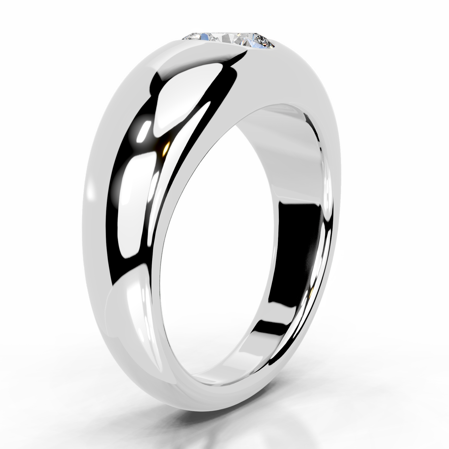 Jayla Diamond Engagement Ring   (1 Carat) -14K White Gold