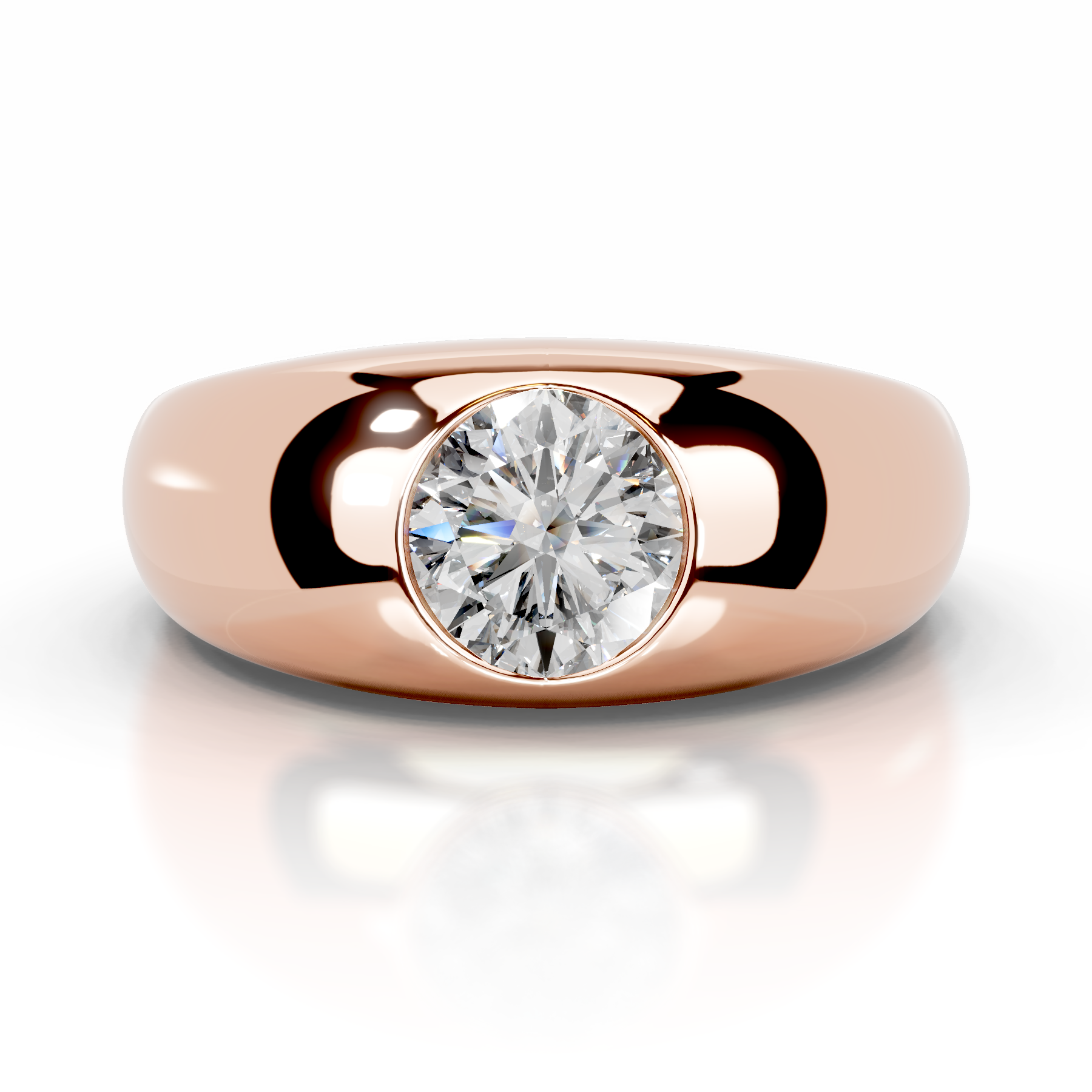 Jayla Diamond Engagement Ring (1 Carat) -14K Rose Gold