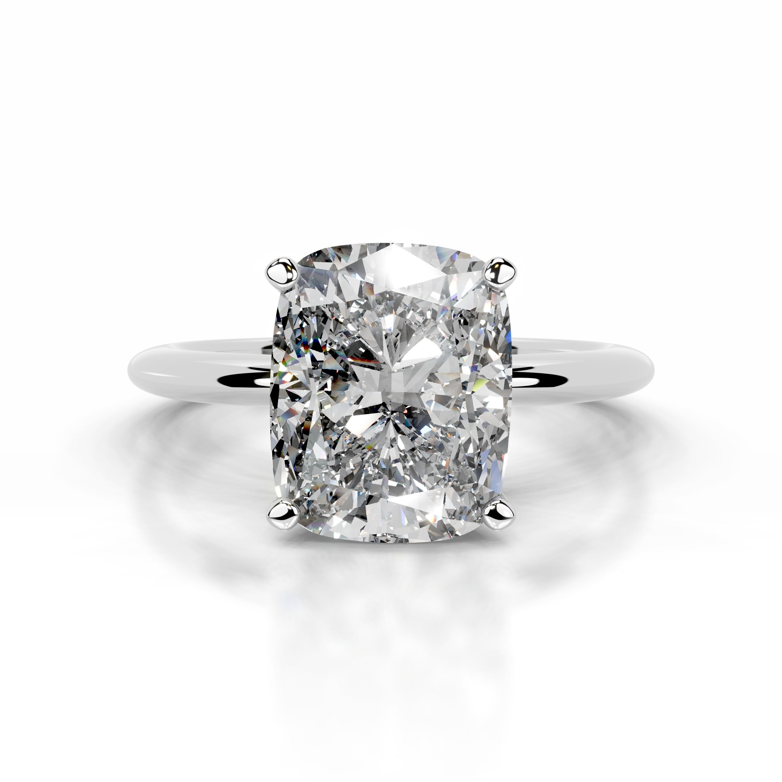Jael Diamond Engagement Ring - 14K White Gold