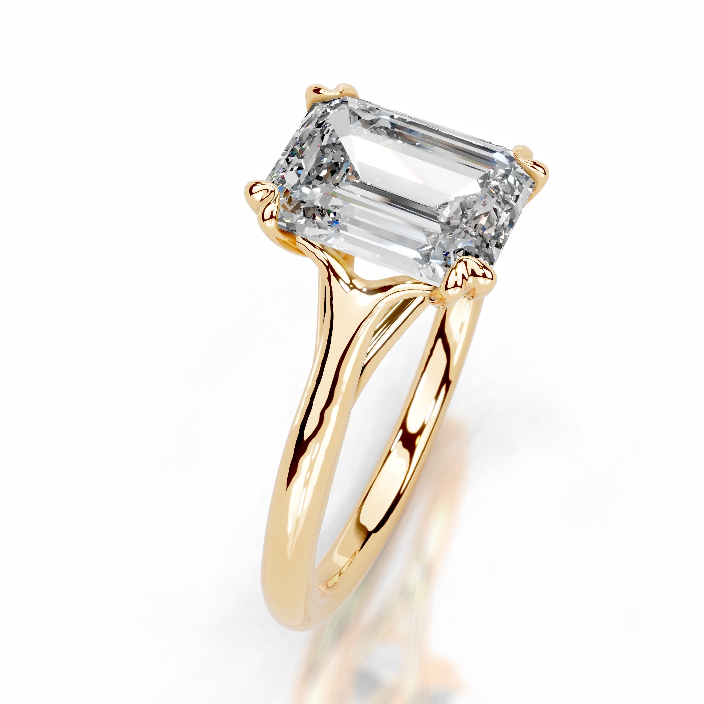 Moriah Diamond Engagement Ring - 18K Yellow Gold