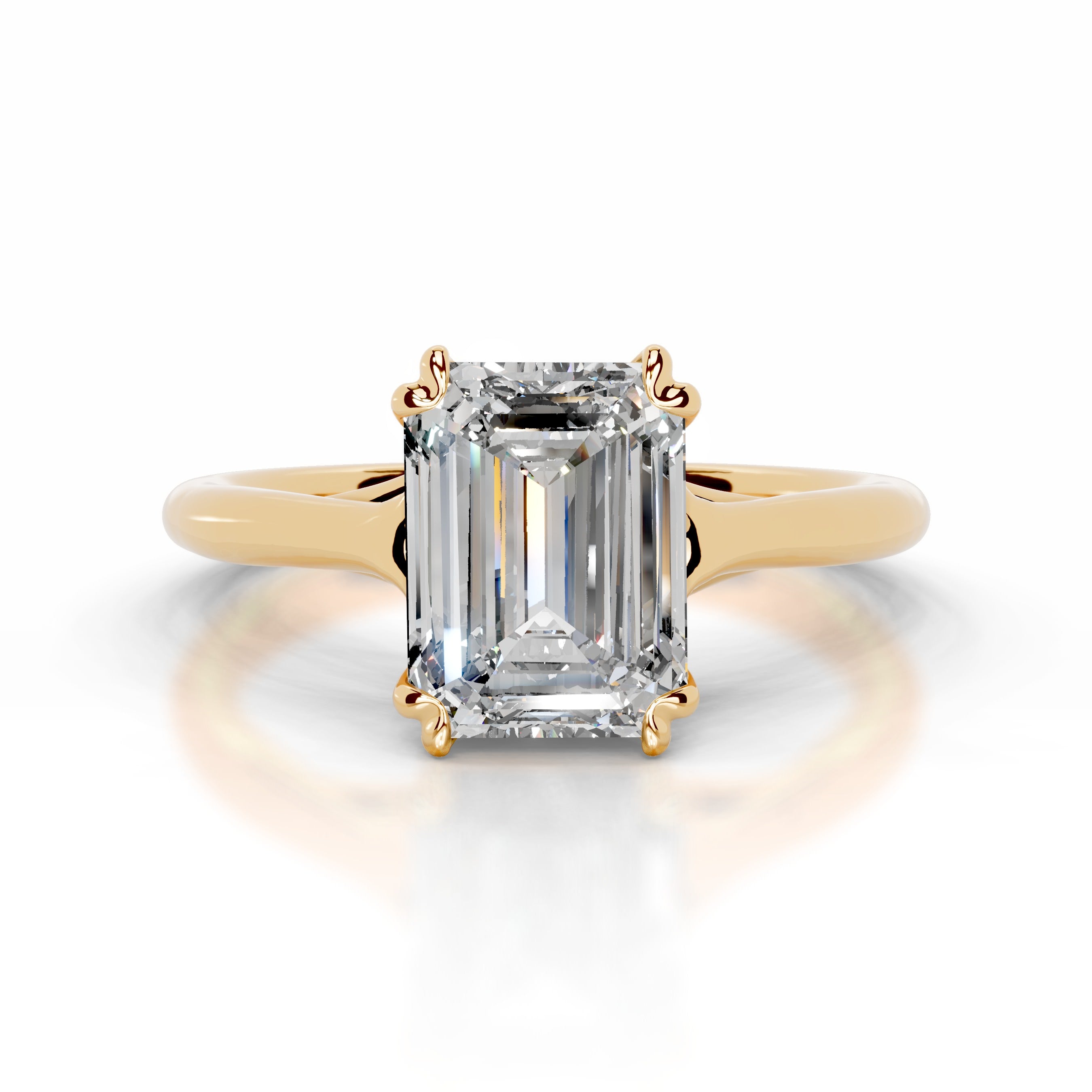 Moriah Lab Grown Diamond Ring - 18K Yellow Gold