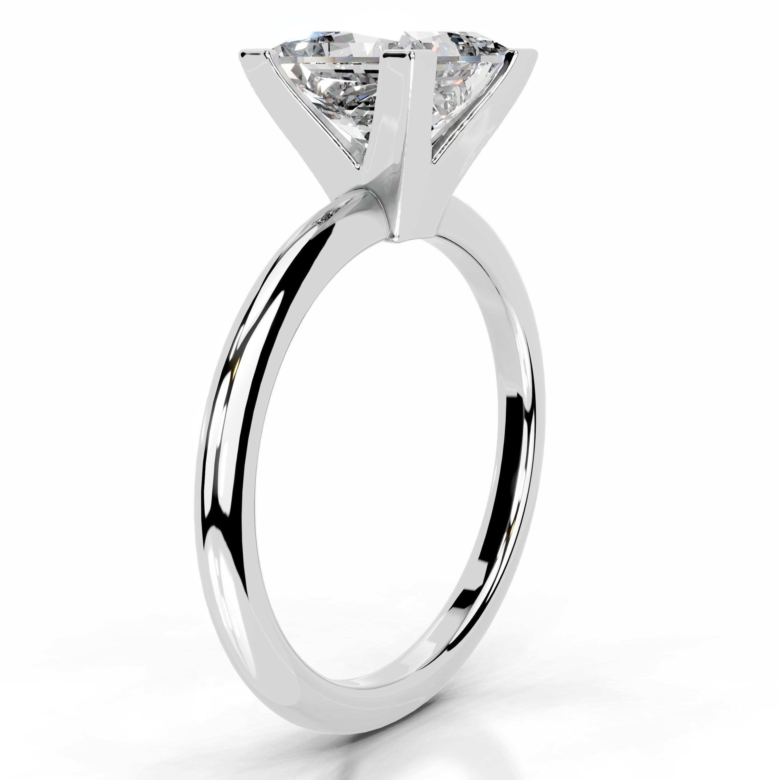 Mila Diamond Engagement Ring - 18K White Gold