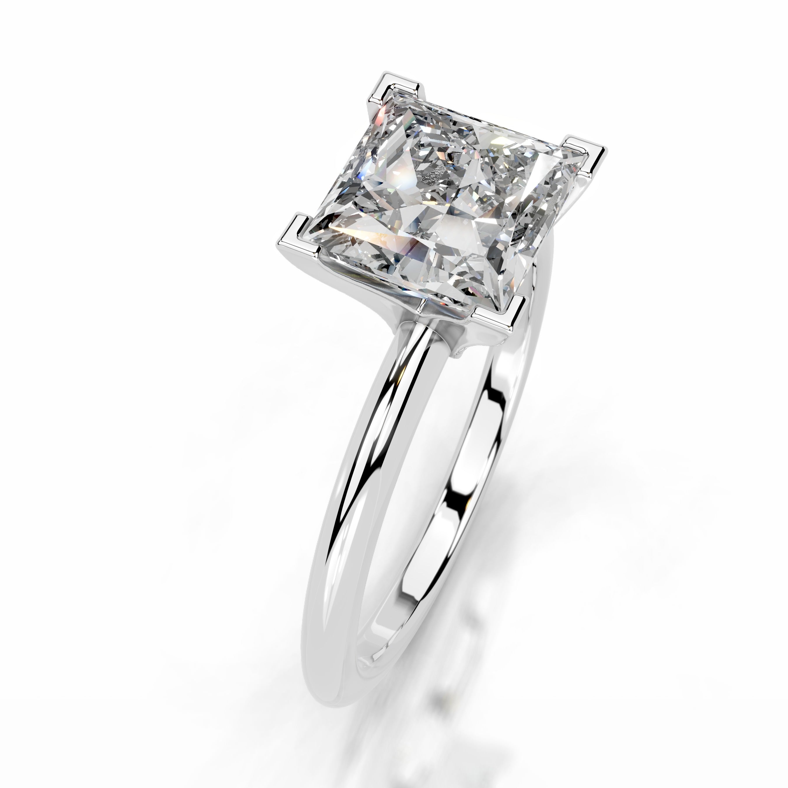 Mila Diamond Engagement Ring - 18K White Gold