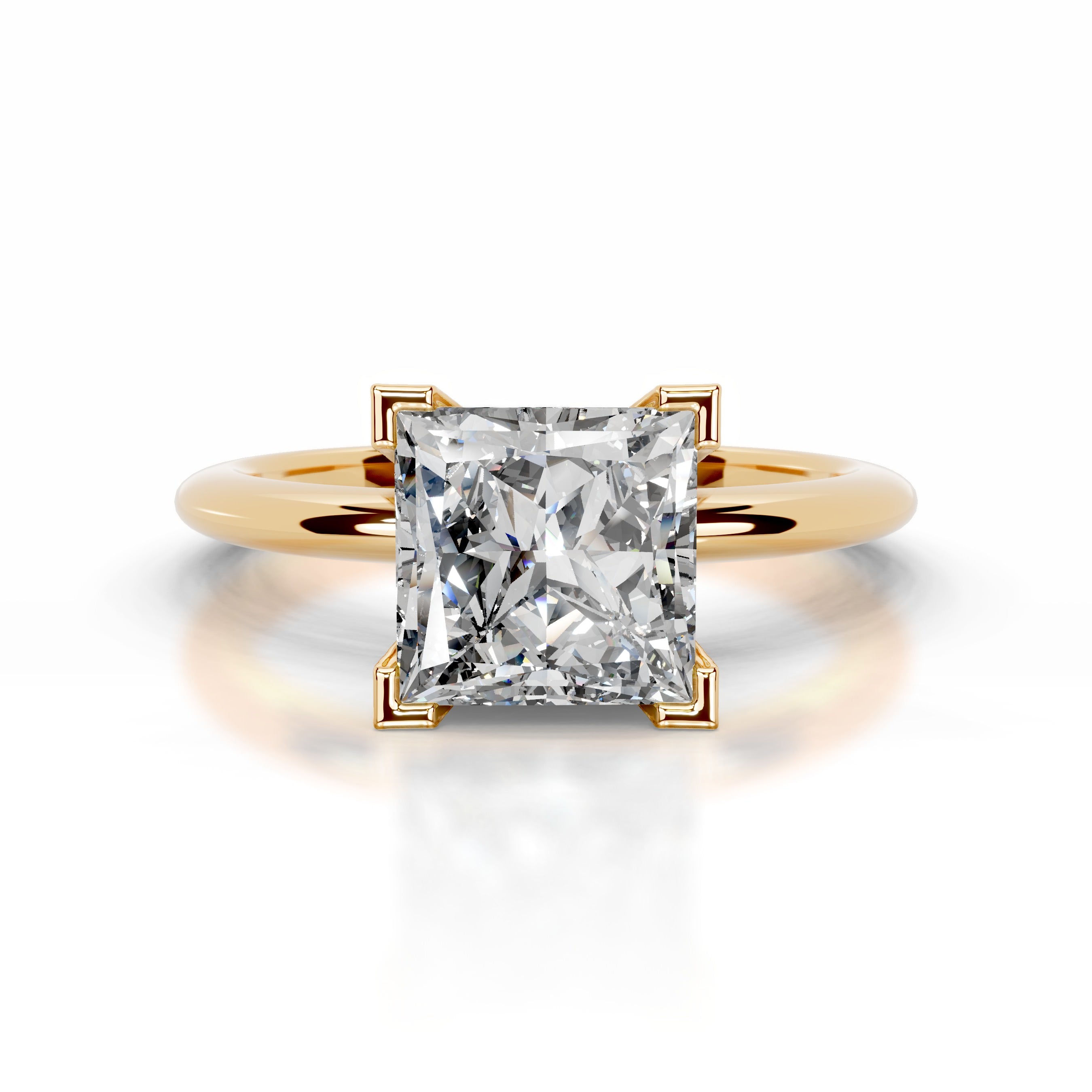 Mila Diamond Engagement Ring - 18K Yellow Gold