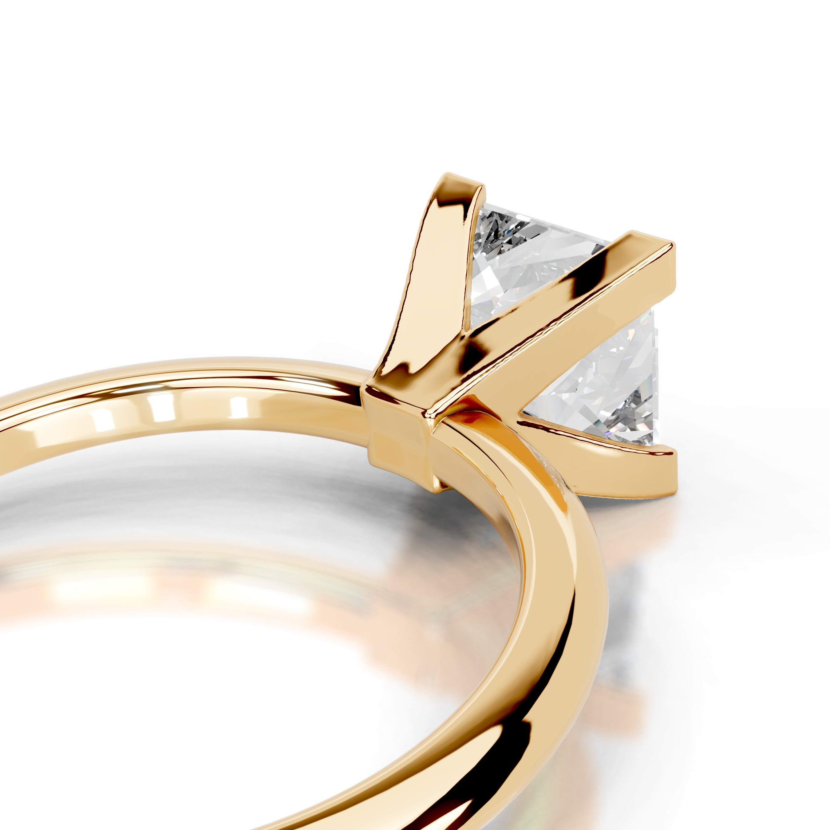 Mila Diamond Engagement Ring - 18K Yellow Gold