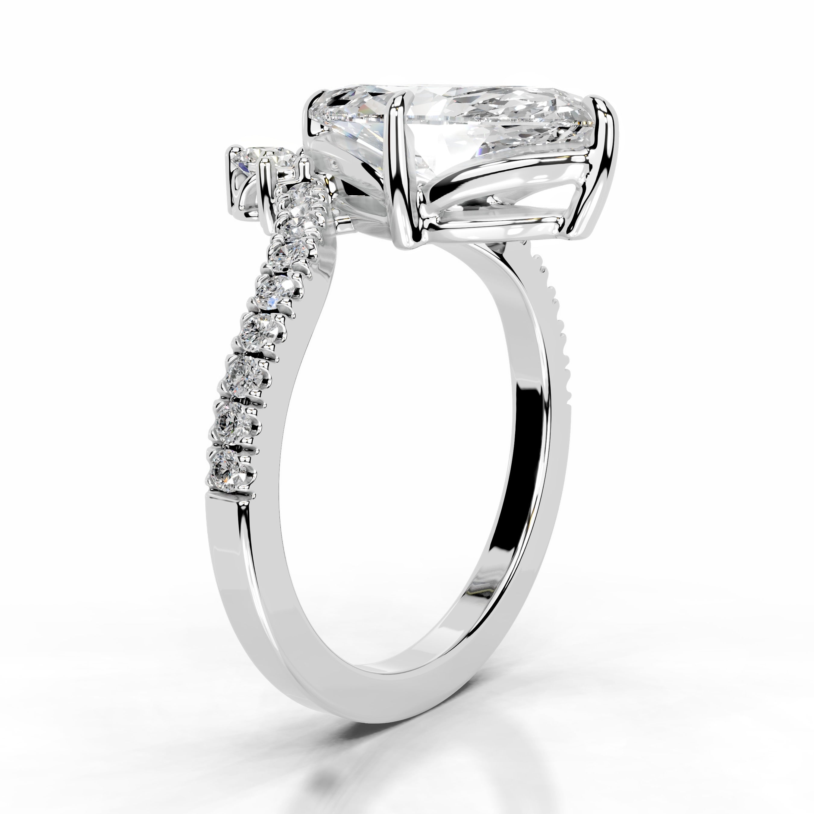 Tia Lab Grown Diamond Ring - 14K White Gold
