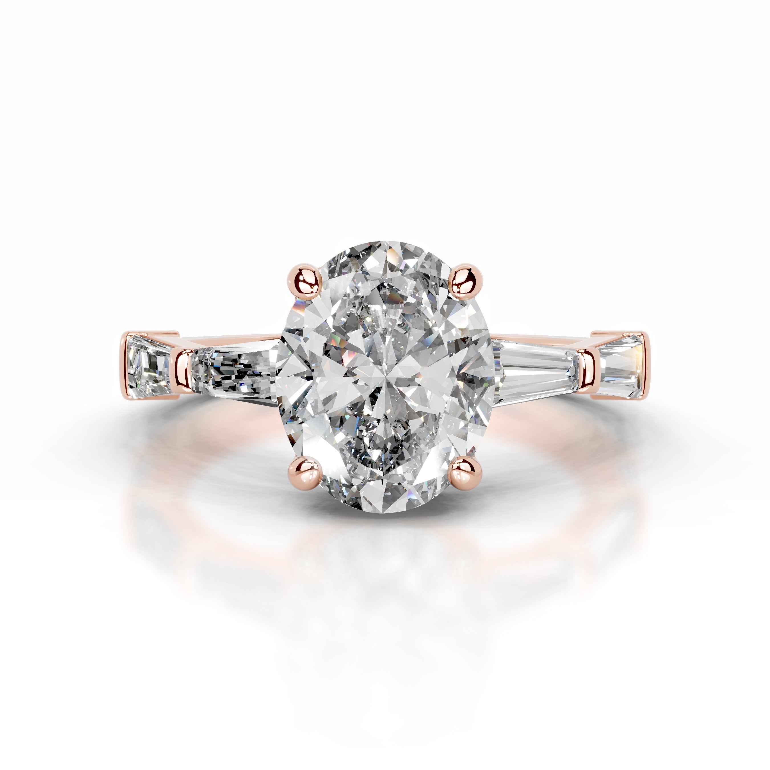 Calandra Diamond Engagement Ring - 14K Rose Gold