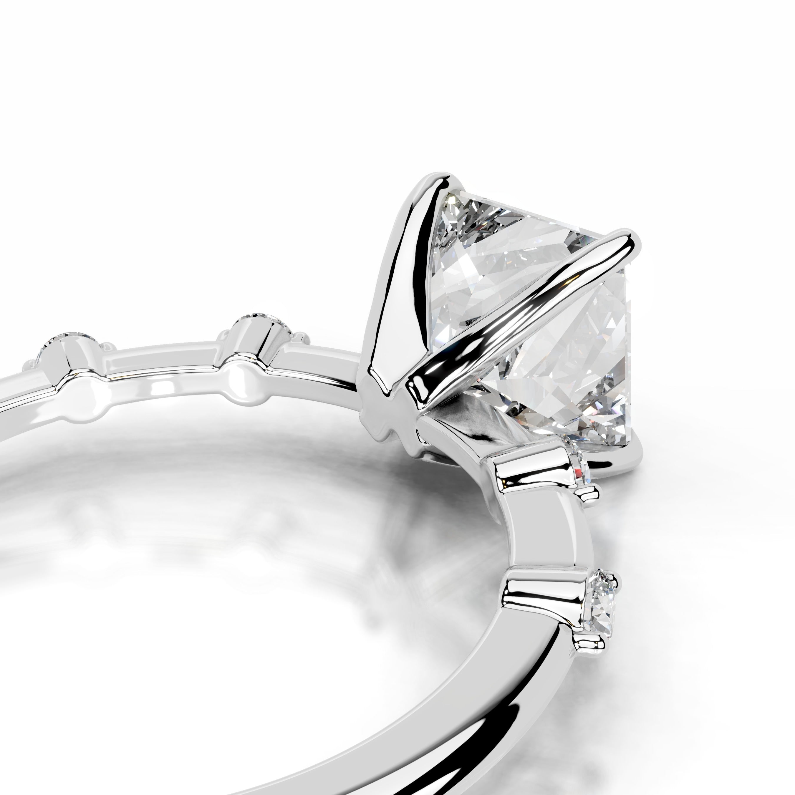 Timmey Lab Grown Diamond Ring - 14K White Gold