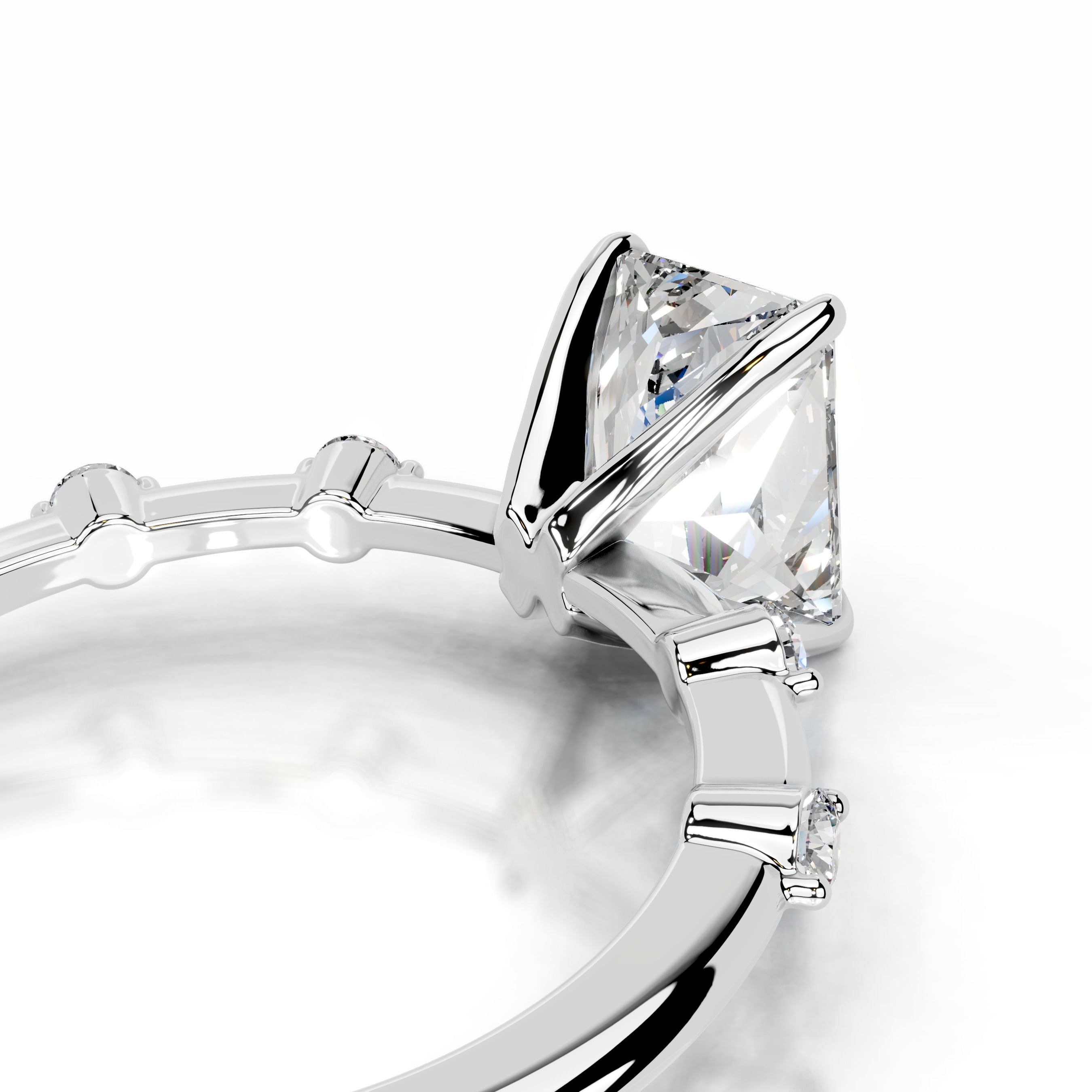 Liv Diamond Engagement Ring - 14K White Gold