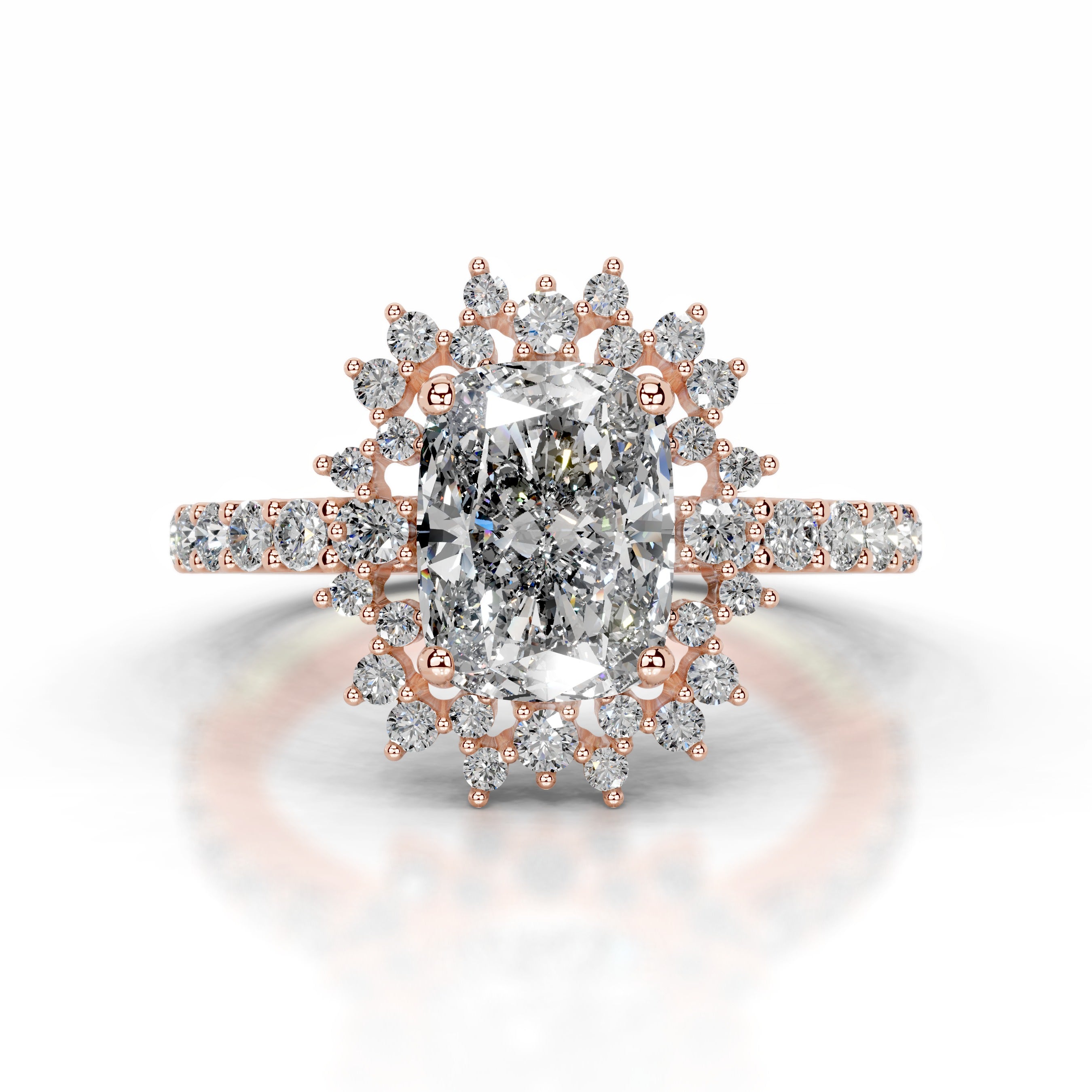 Bodil Diamond Engagement Ring - 14K Rose Gold