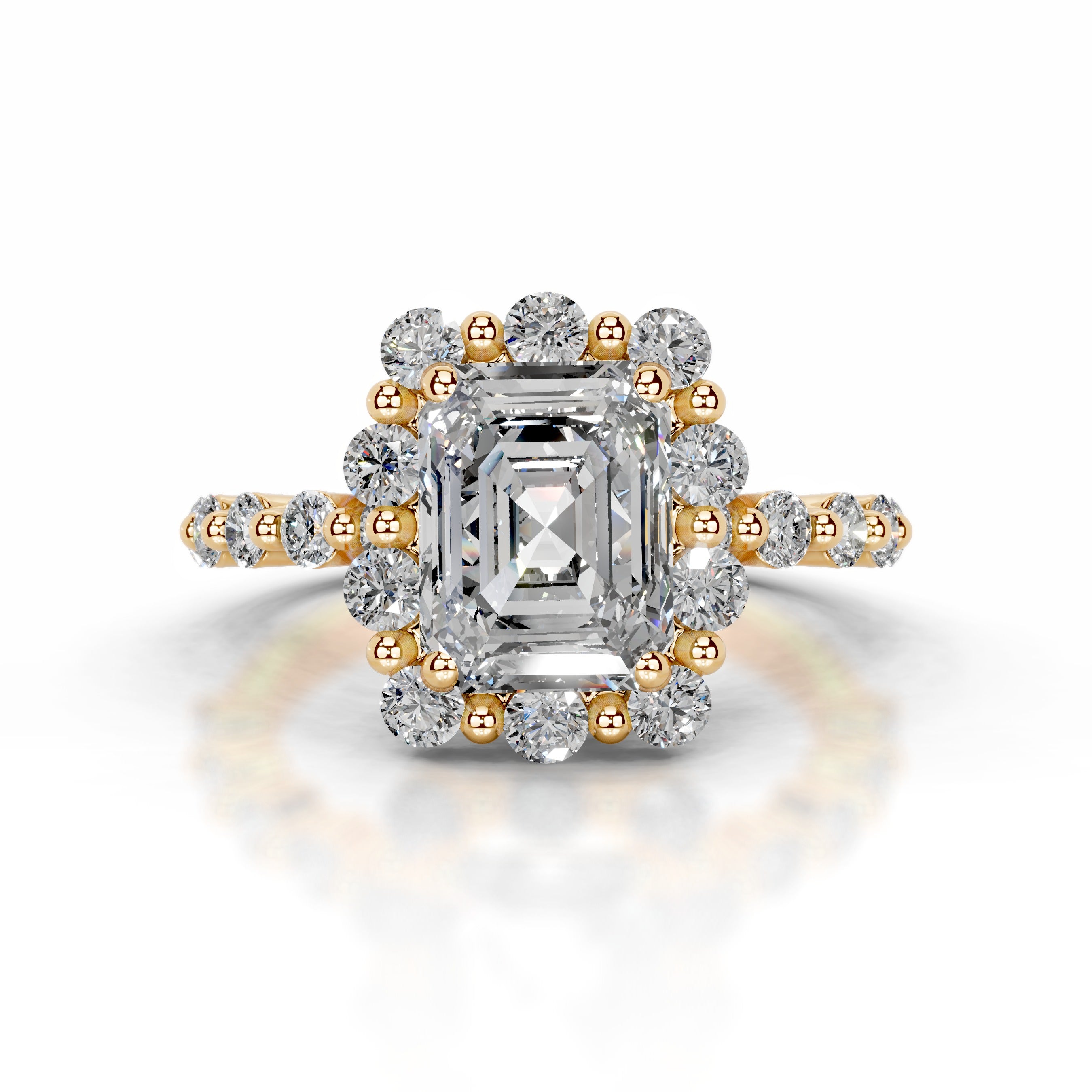 Nels Diamond Engagement Ring - 18K Yellow Gold