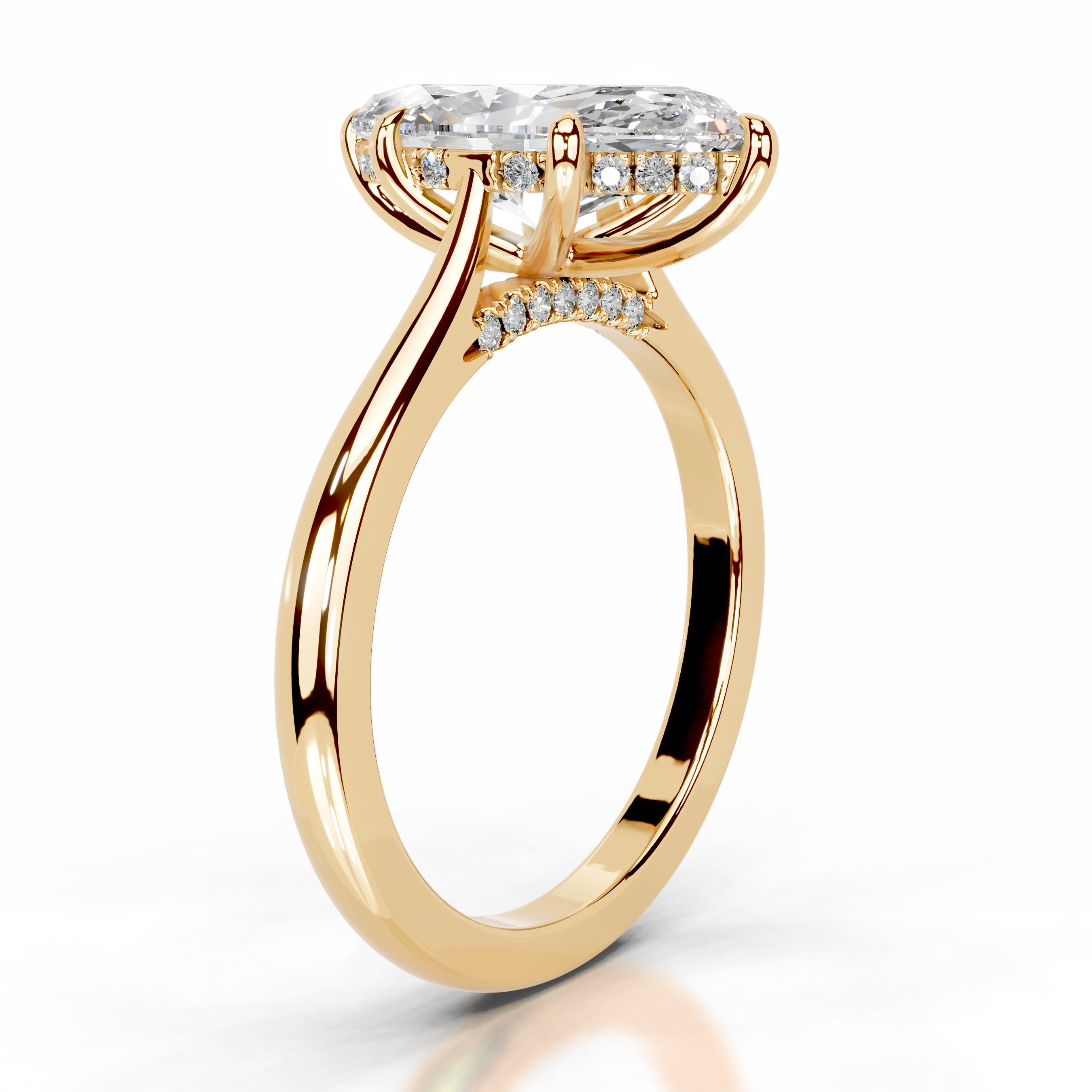 Araluen Diamond Engagement Ring - 18K Yellow Gold