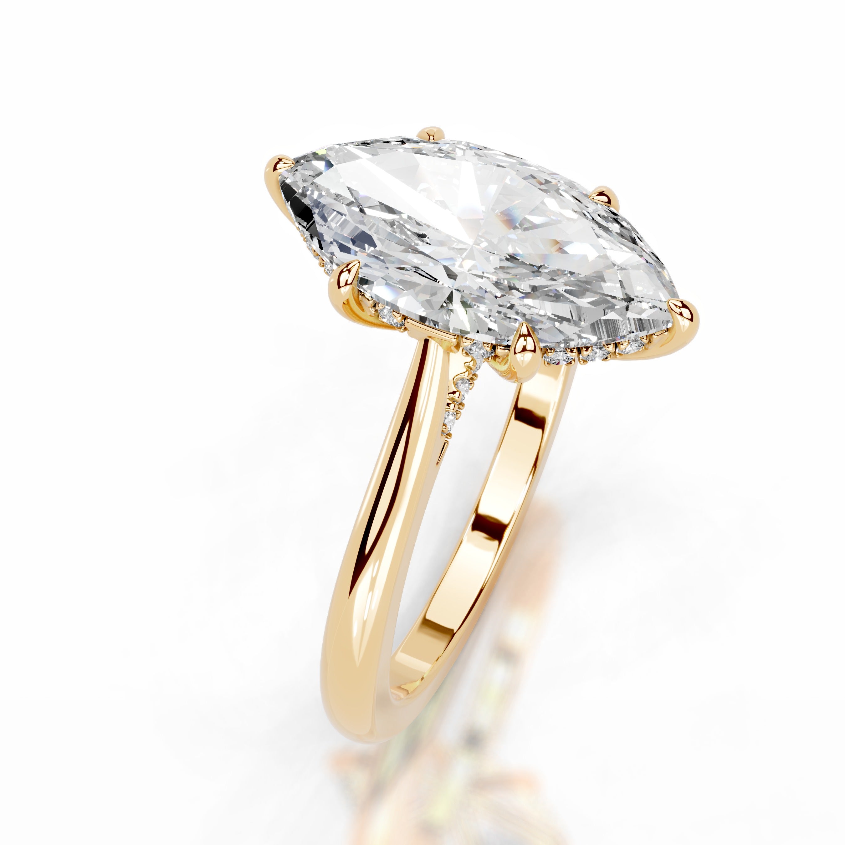 Araluen Diamond Engagement Ring - 18K Yellow Gold