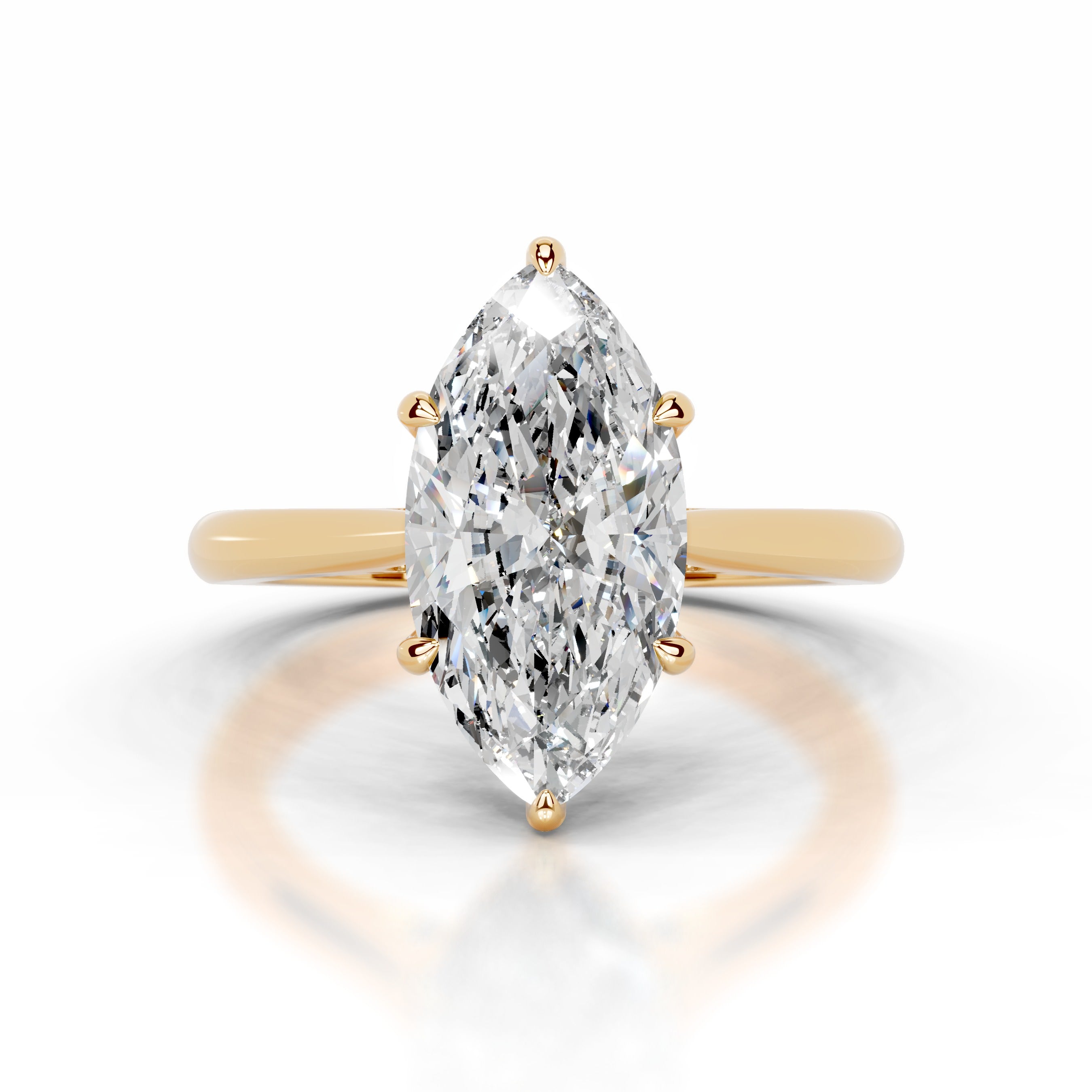 Araluen Diamond Engagement Ring - 18K Yellow Gold