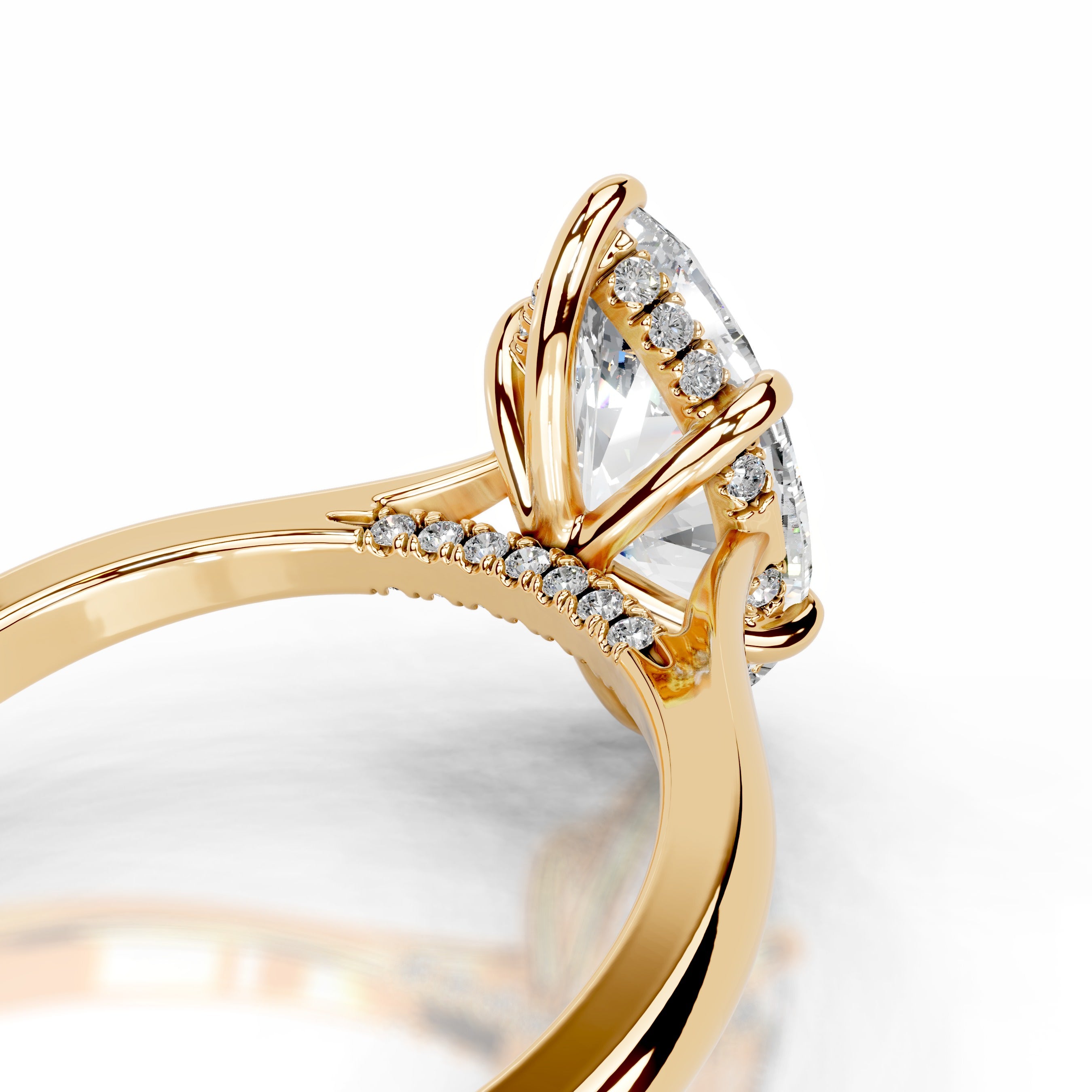 Araluen Diamond Engagement Ring - 18K Yellow Gold