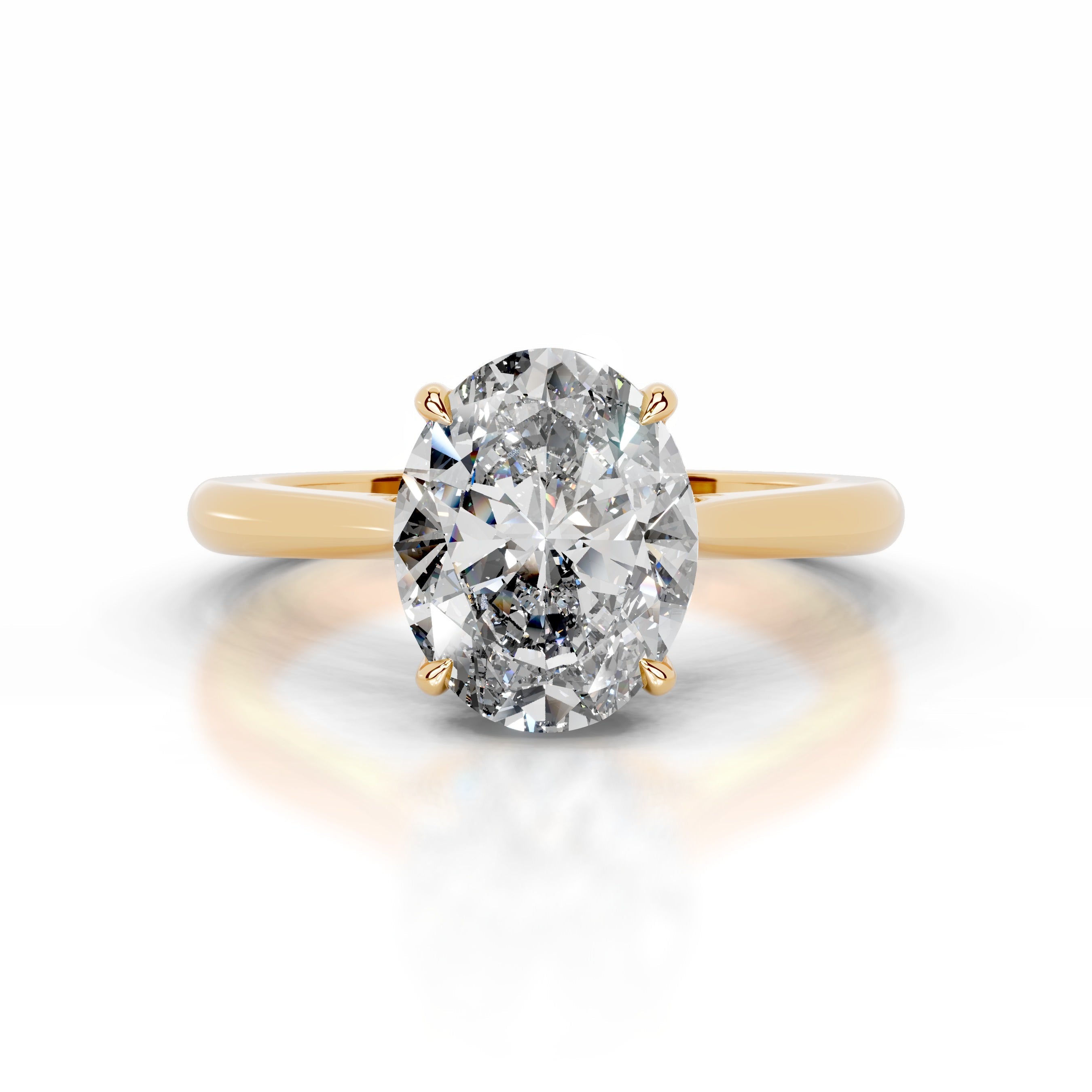 Bahia Diamond Engagement Ring - 18K Yellow Gold - Main Stone 1.02 Carat