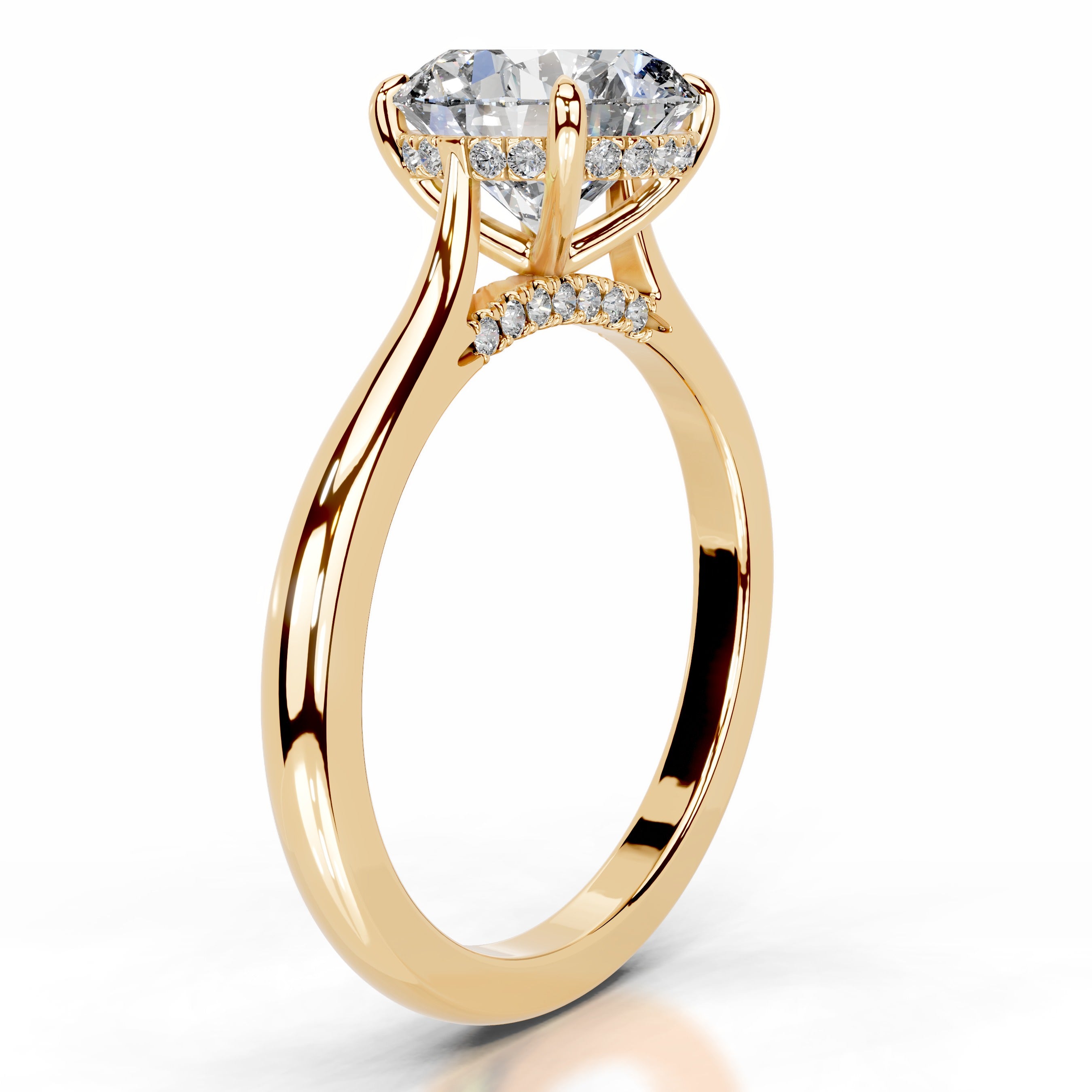 Kiara Lab Grown Diamond Ring - 18K Yellow Gold