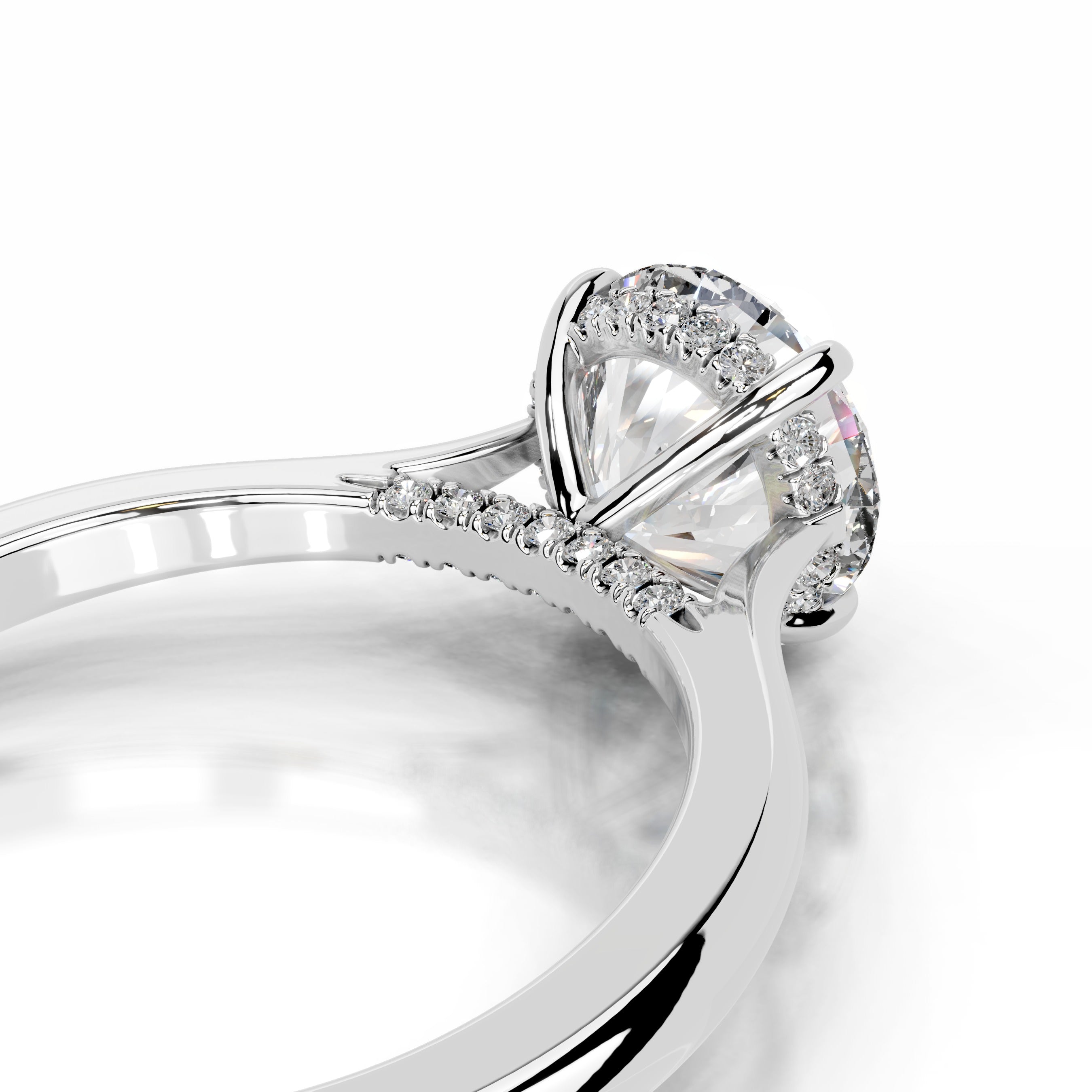 Kiara Diamond Engagement Ring - 14K White Gold
