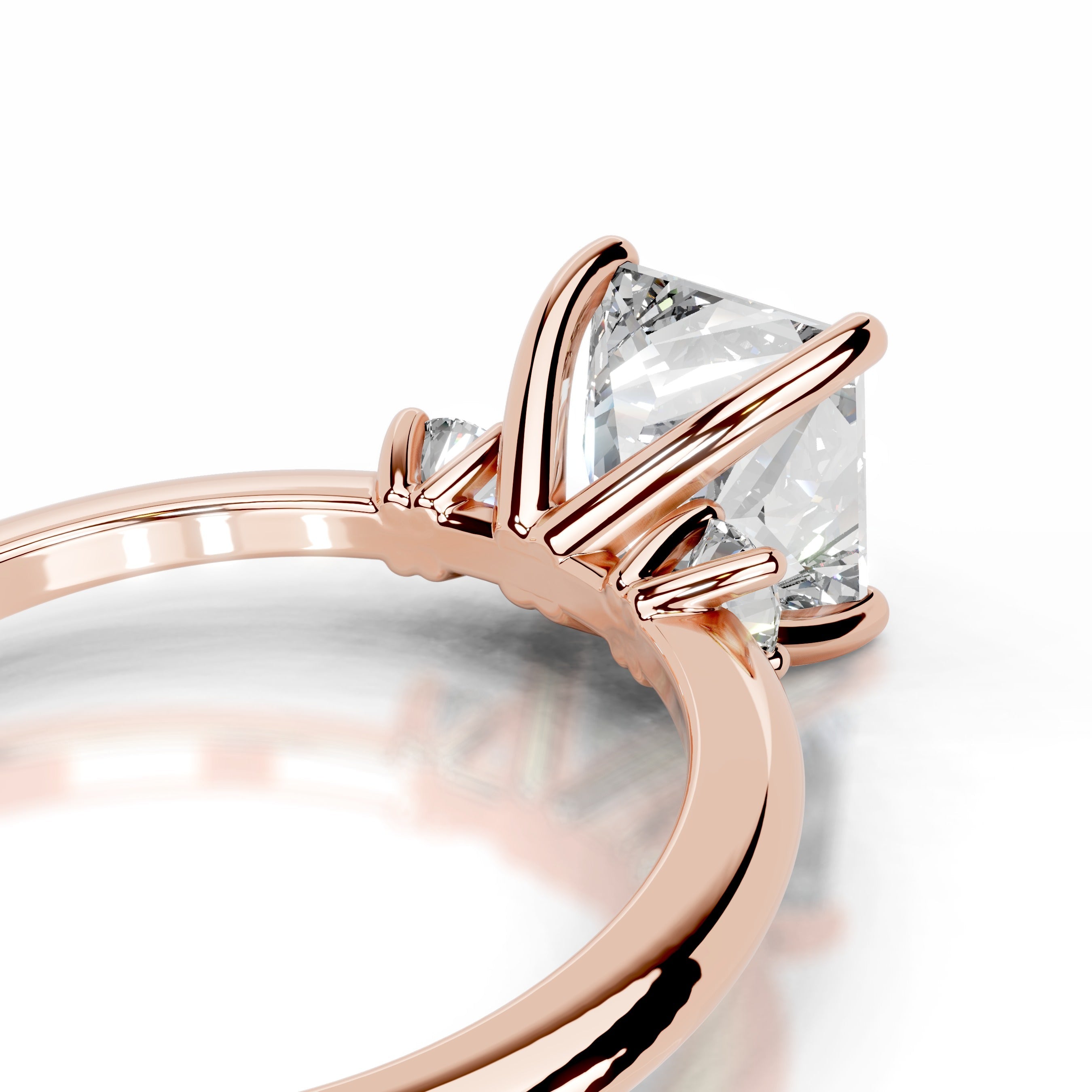 Blanca Diamond Engagement Ring - 14K Rose Gold - Main Stone 2.07 Carat