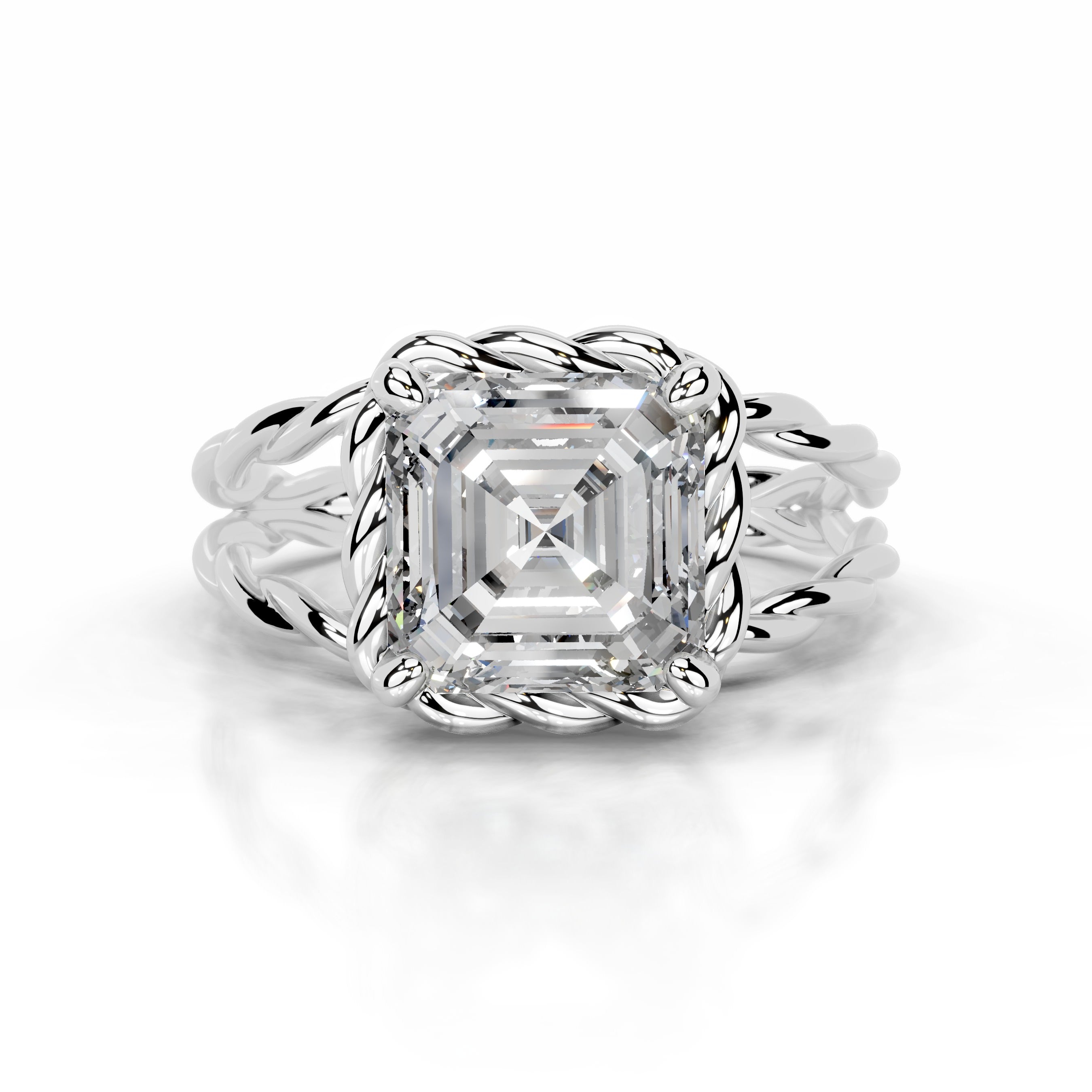 Yul Diamond Engagement Ring - Platinum