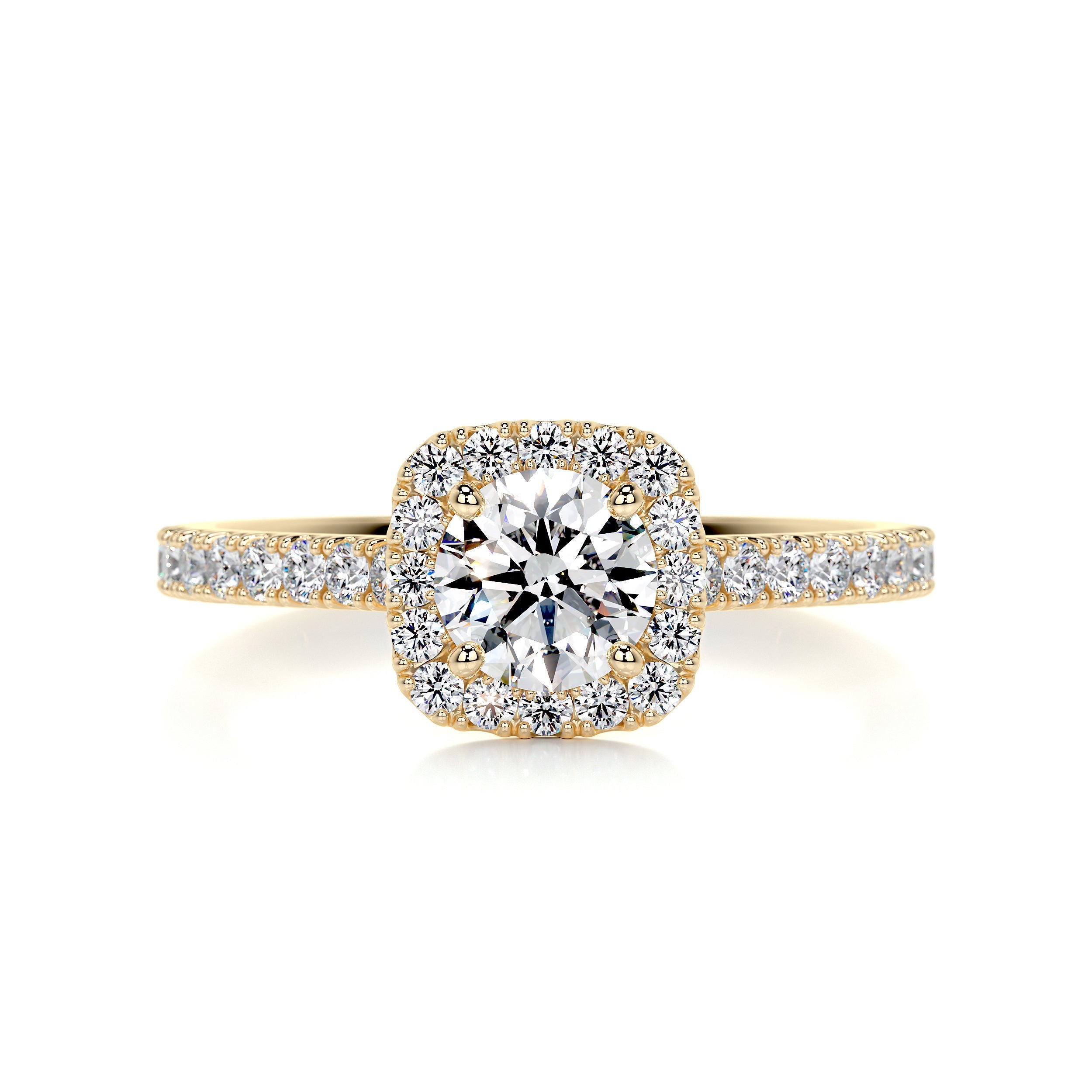 Claudia Diamond Engagement Ring - 18K Yellow Gold