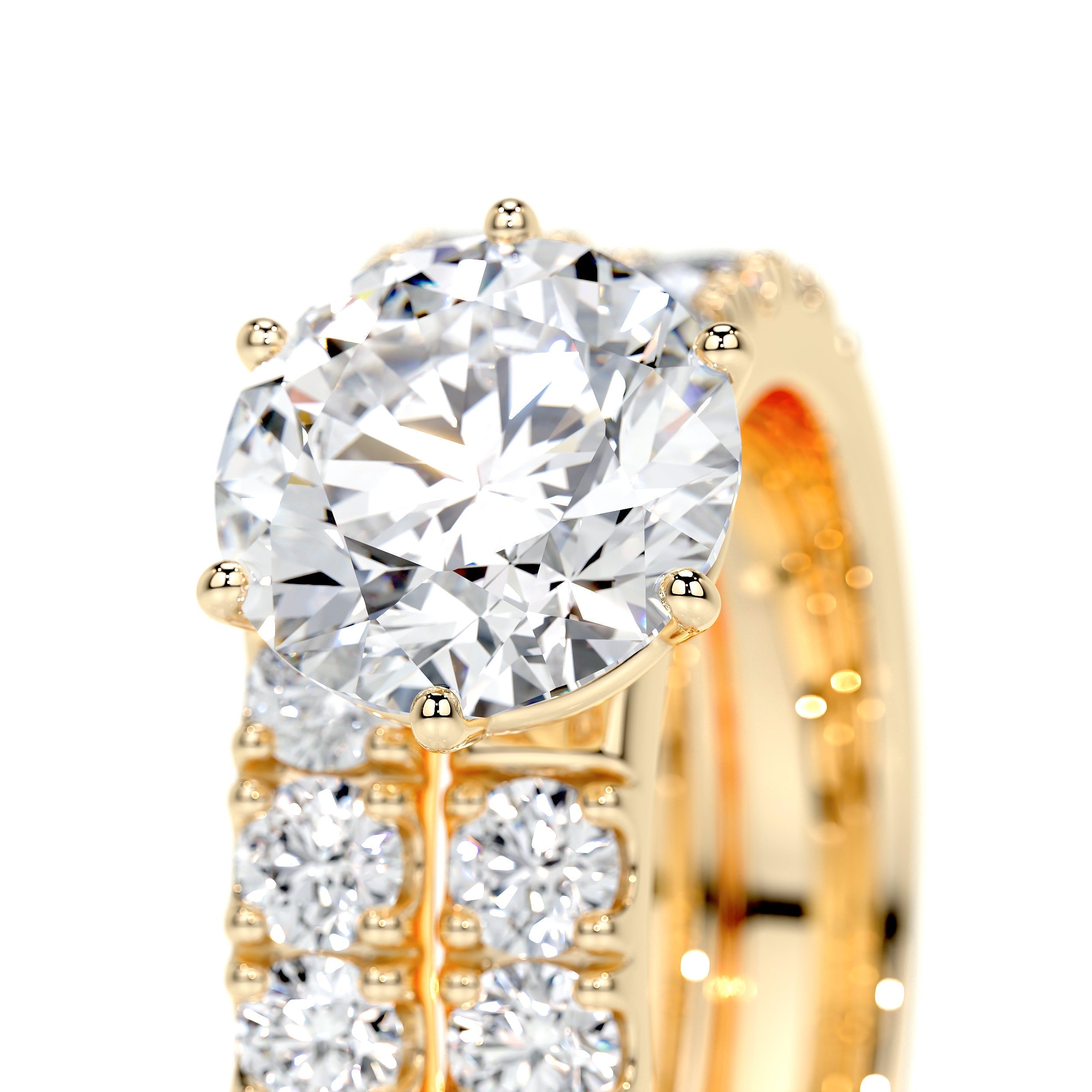 Destiny Lab Grown Diamond Bridal Set (7.5 Carat) -18K Yellow Gold