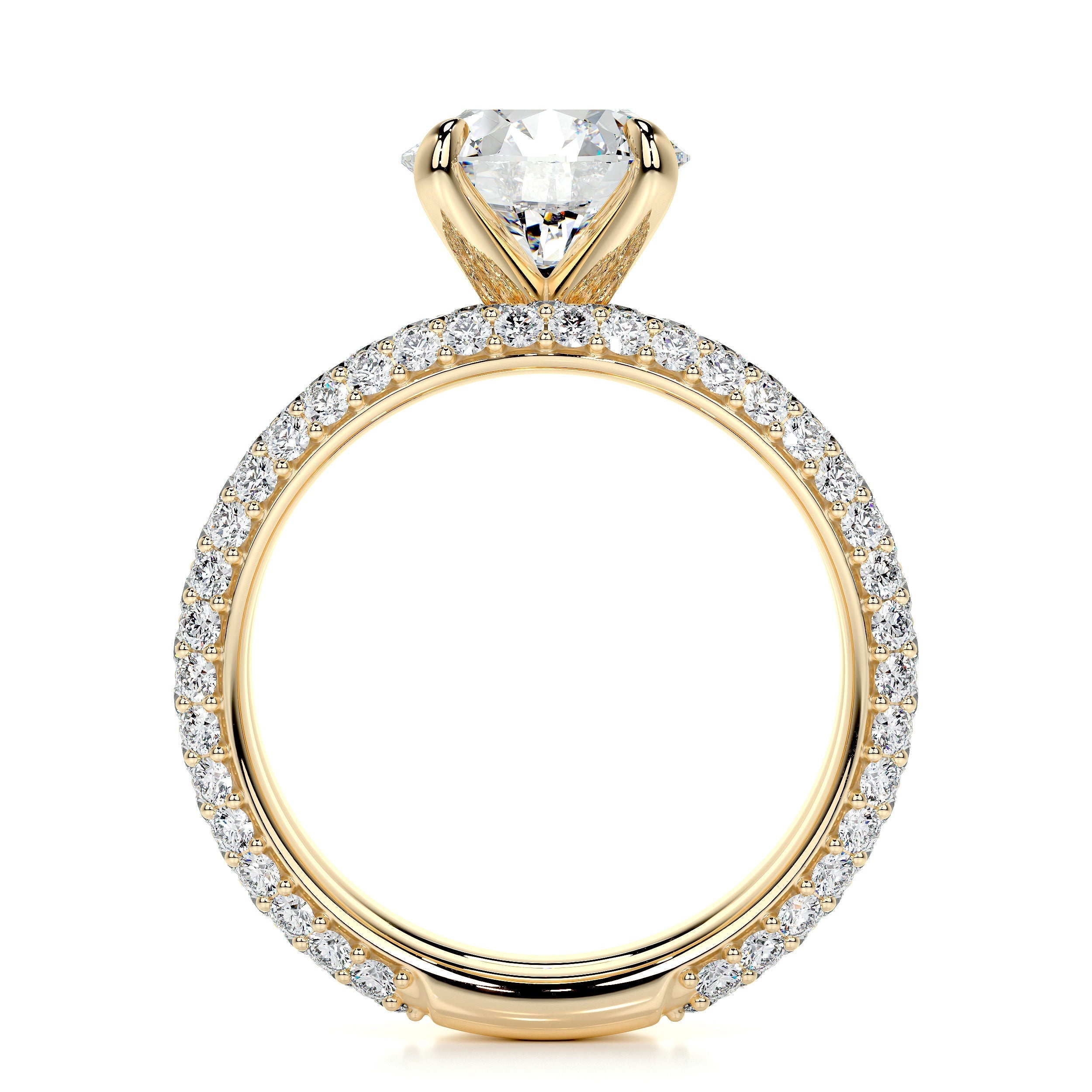 Charlotte Lab Grown Diamond Bridal Set (4 Carat) -18K Yellow Gold