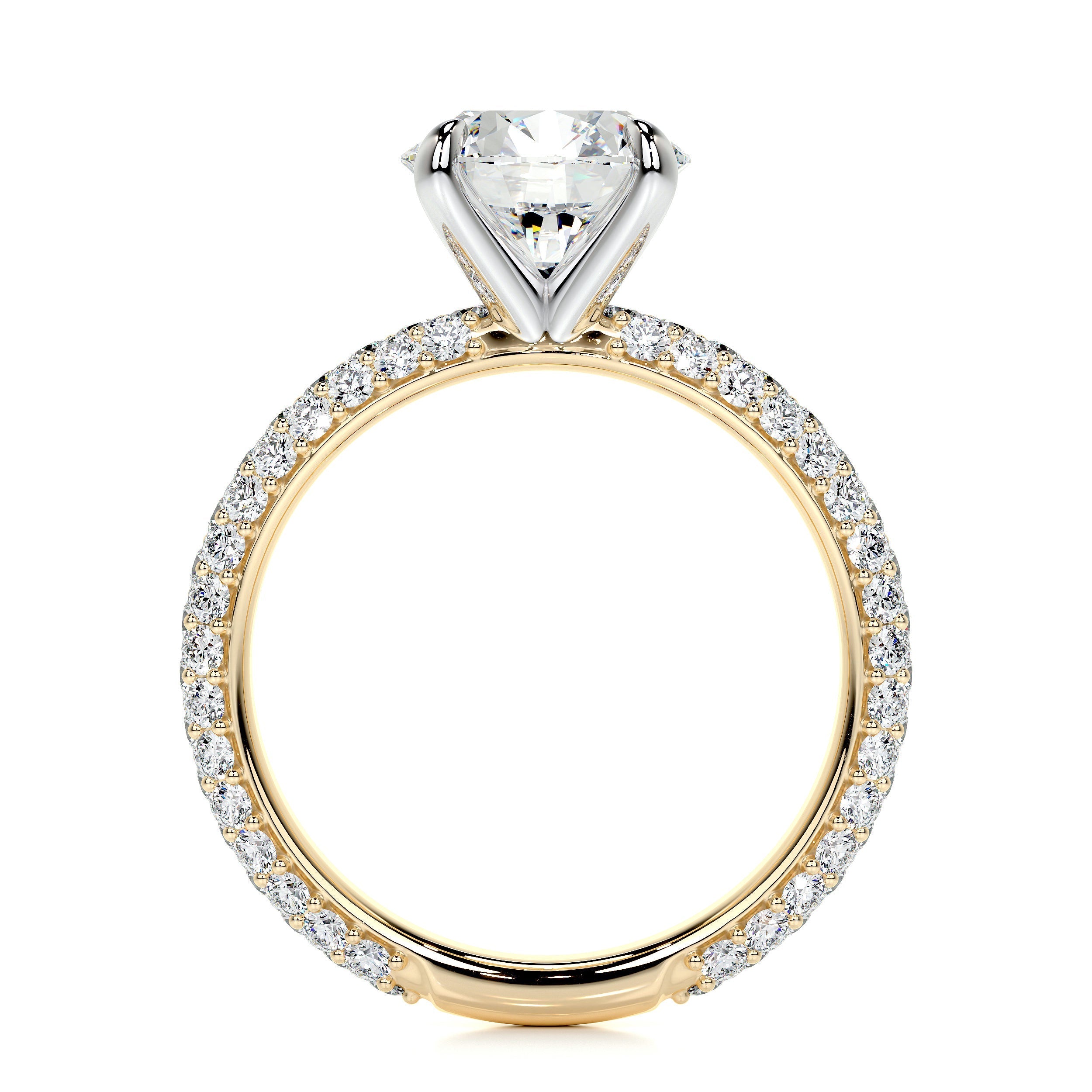 Charlotte Lab Grown Diamond Ring (2.5 Carat) -18K Yellow Gold