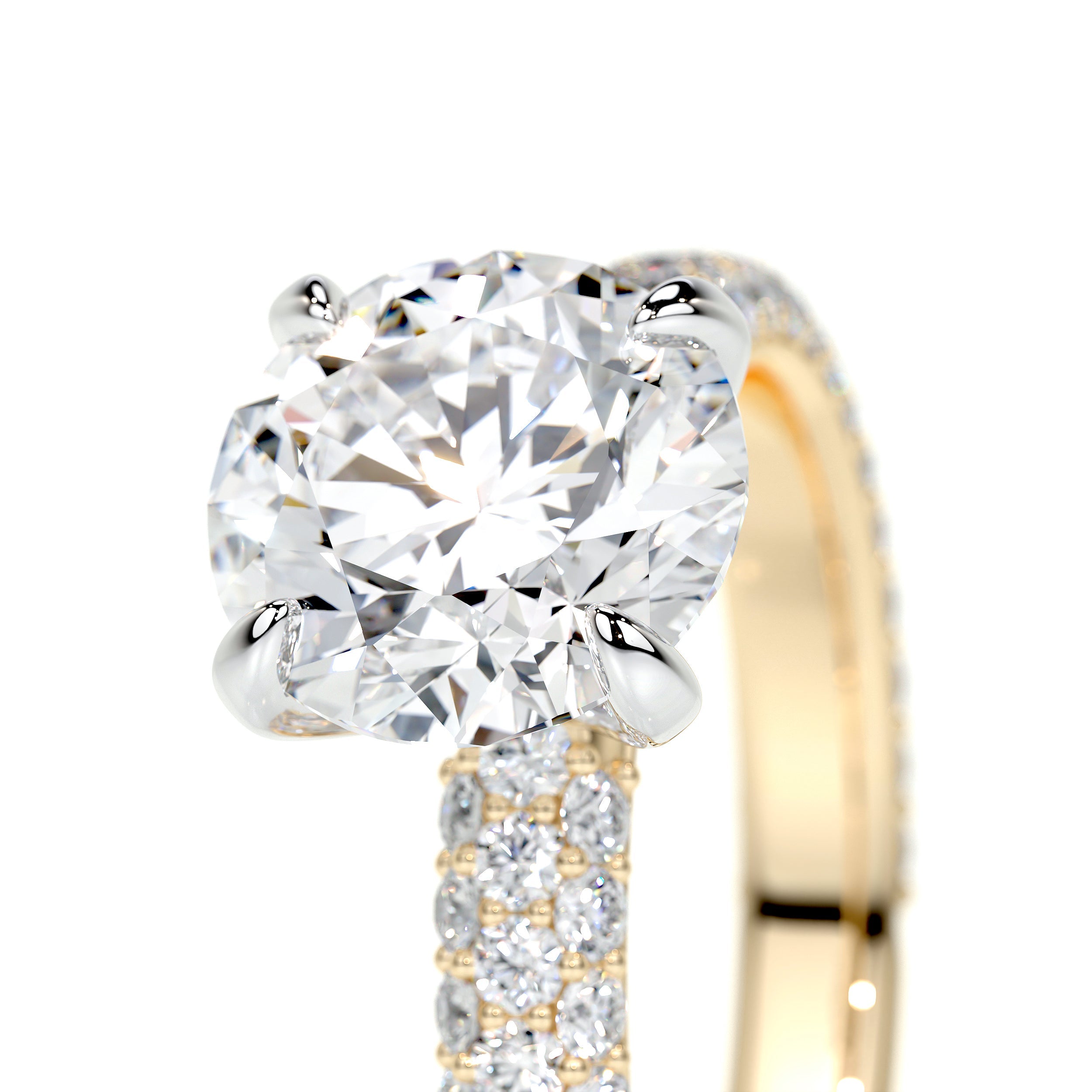 Charlotte Lab Grown Diamond Ring (2.5 Carat) -18K Yellow Gold