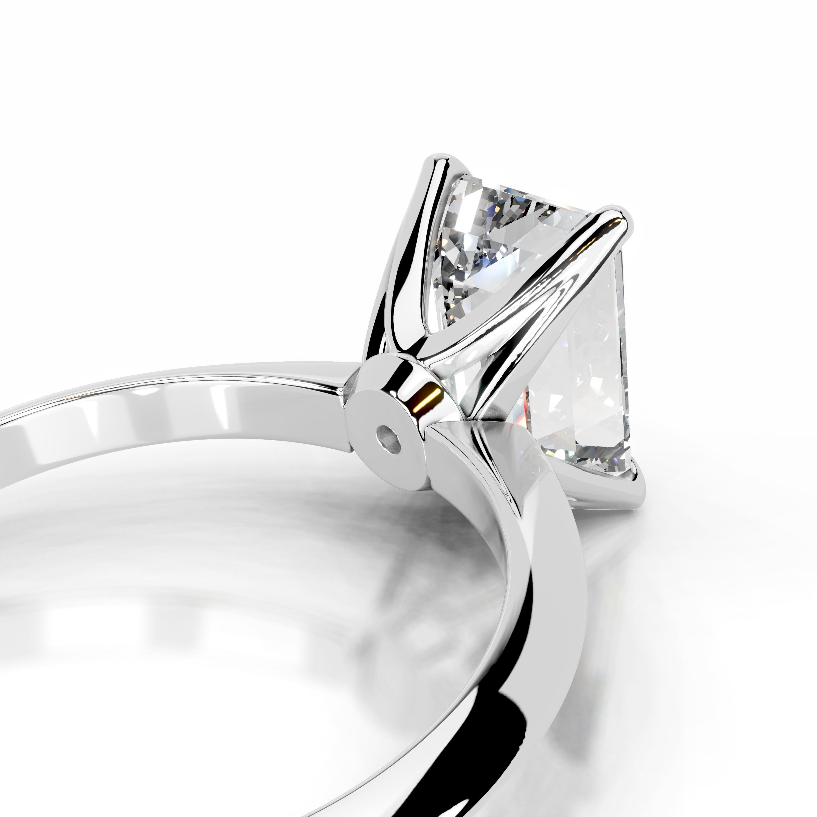 Evie Lab Grown Diamond Ring - 18K White Gold