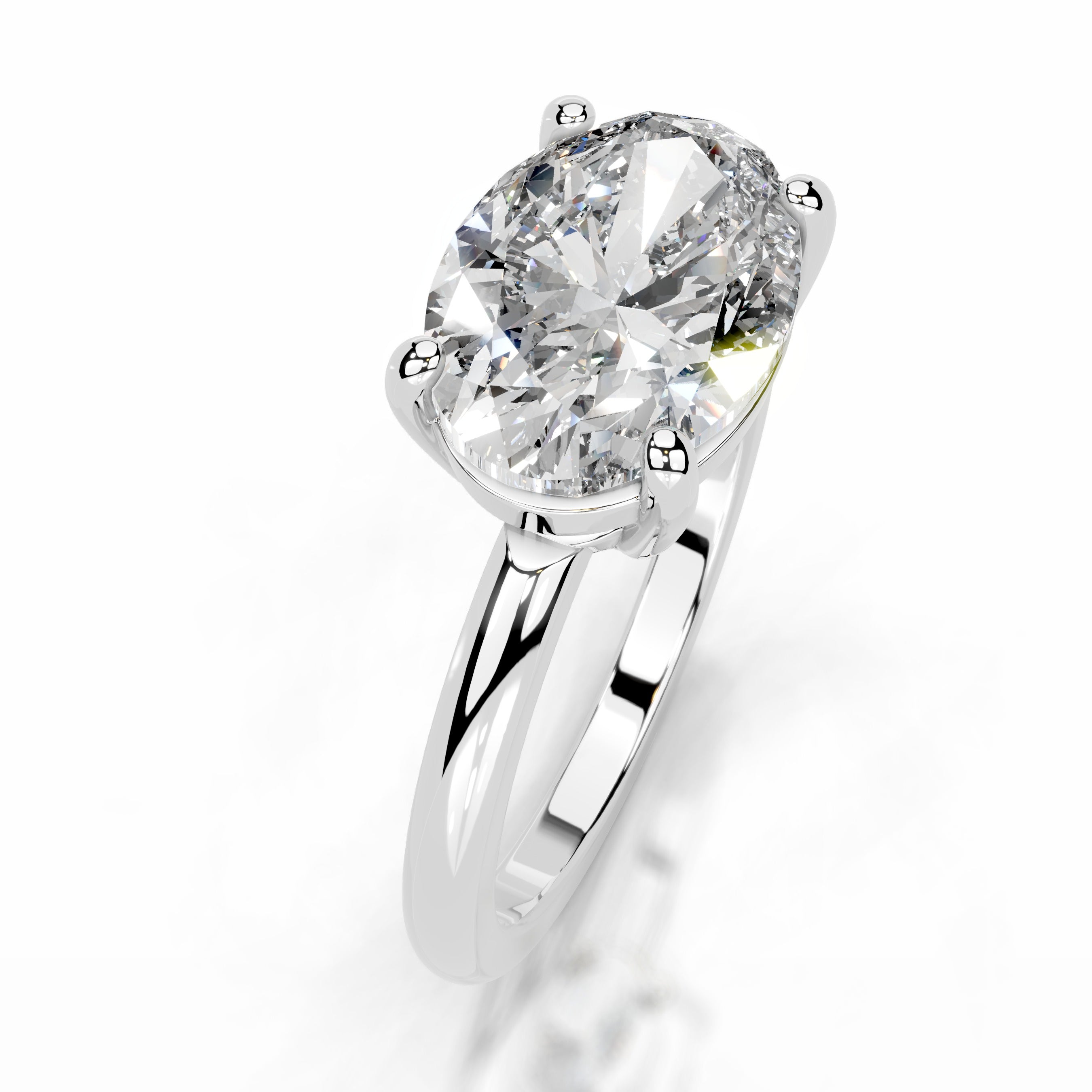 Miriam Lab Grown Diamond Ring - 14K White Gold (RTS)