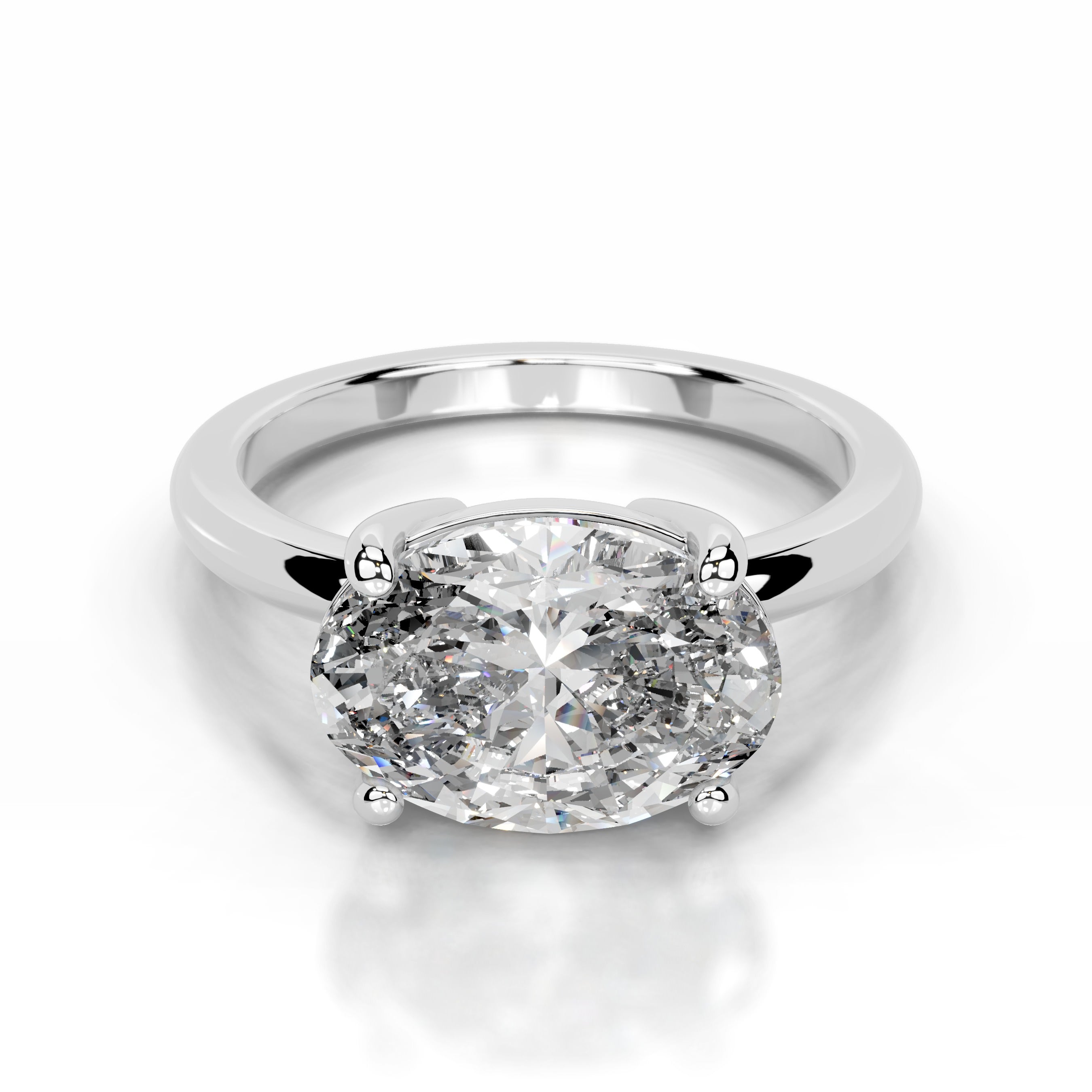 Miriam Lab Grown Diamond Ring - 14K White Gold (RTS)