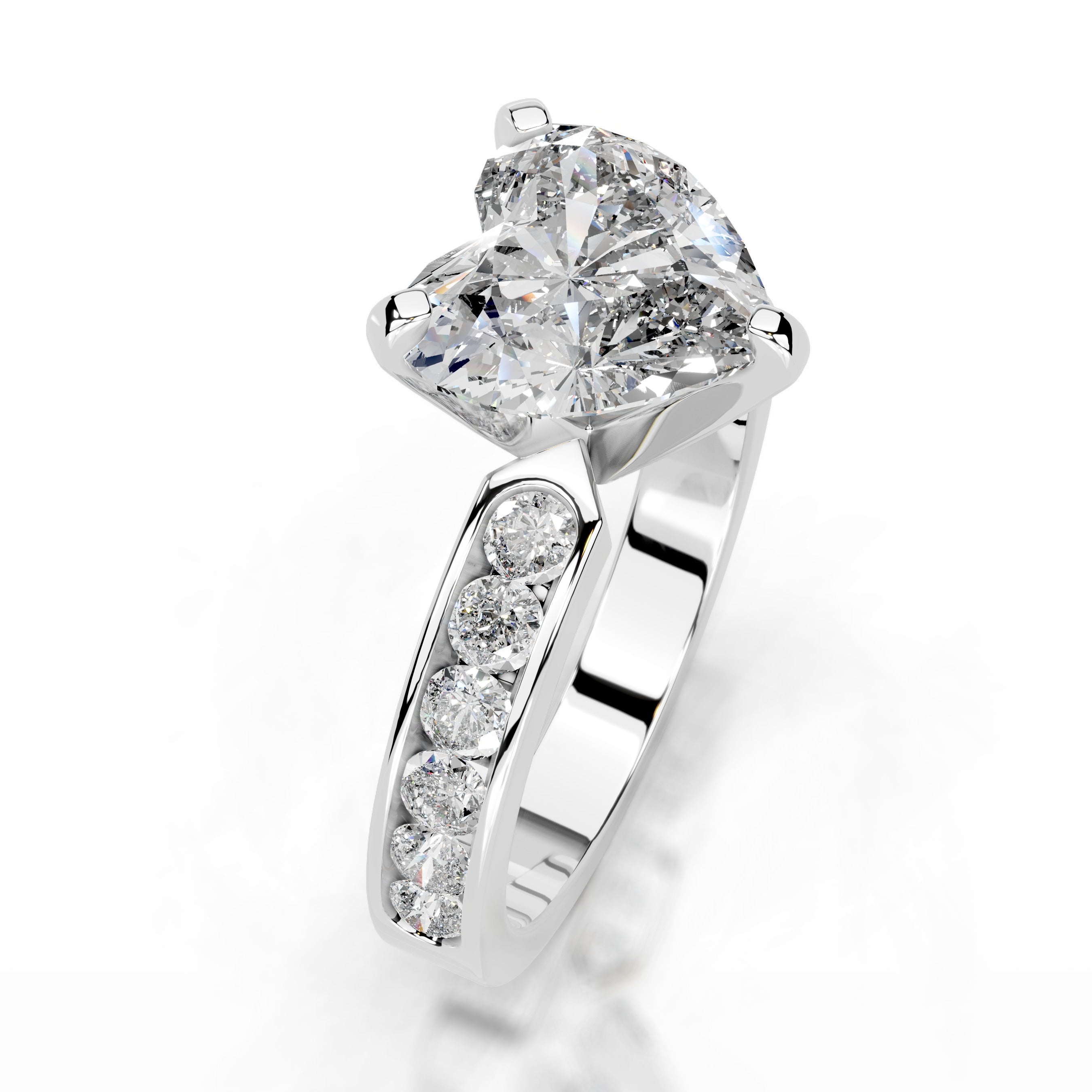 Giselle Lab Grown Diamond Ring - 14K White Gold