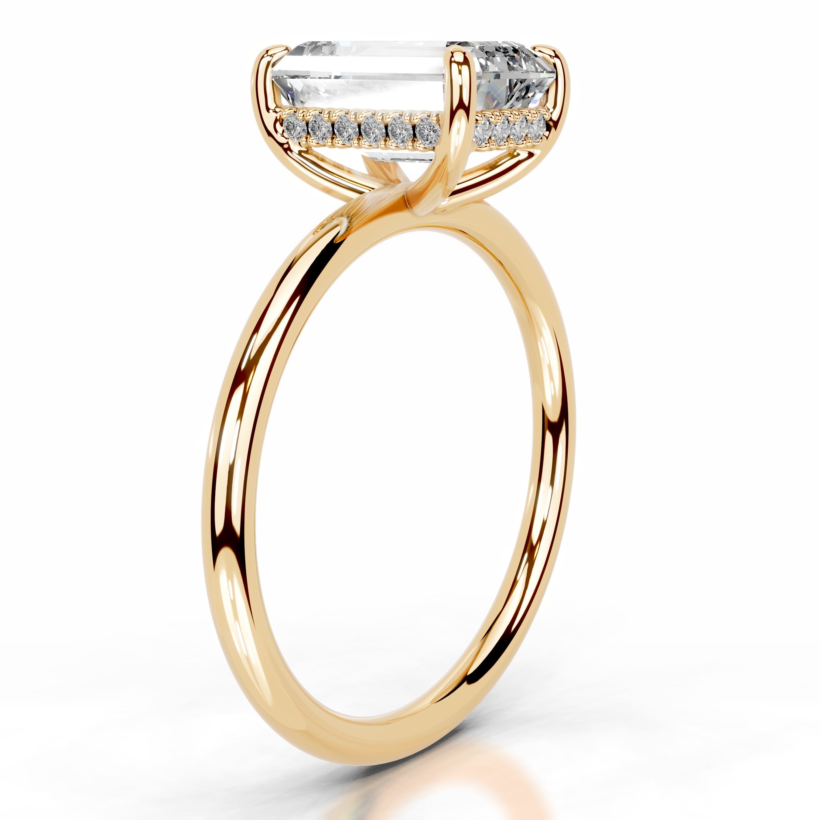 Willow Lab Grown Diamond Ring - 18K Yellow Gold (RTS)