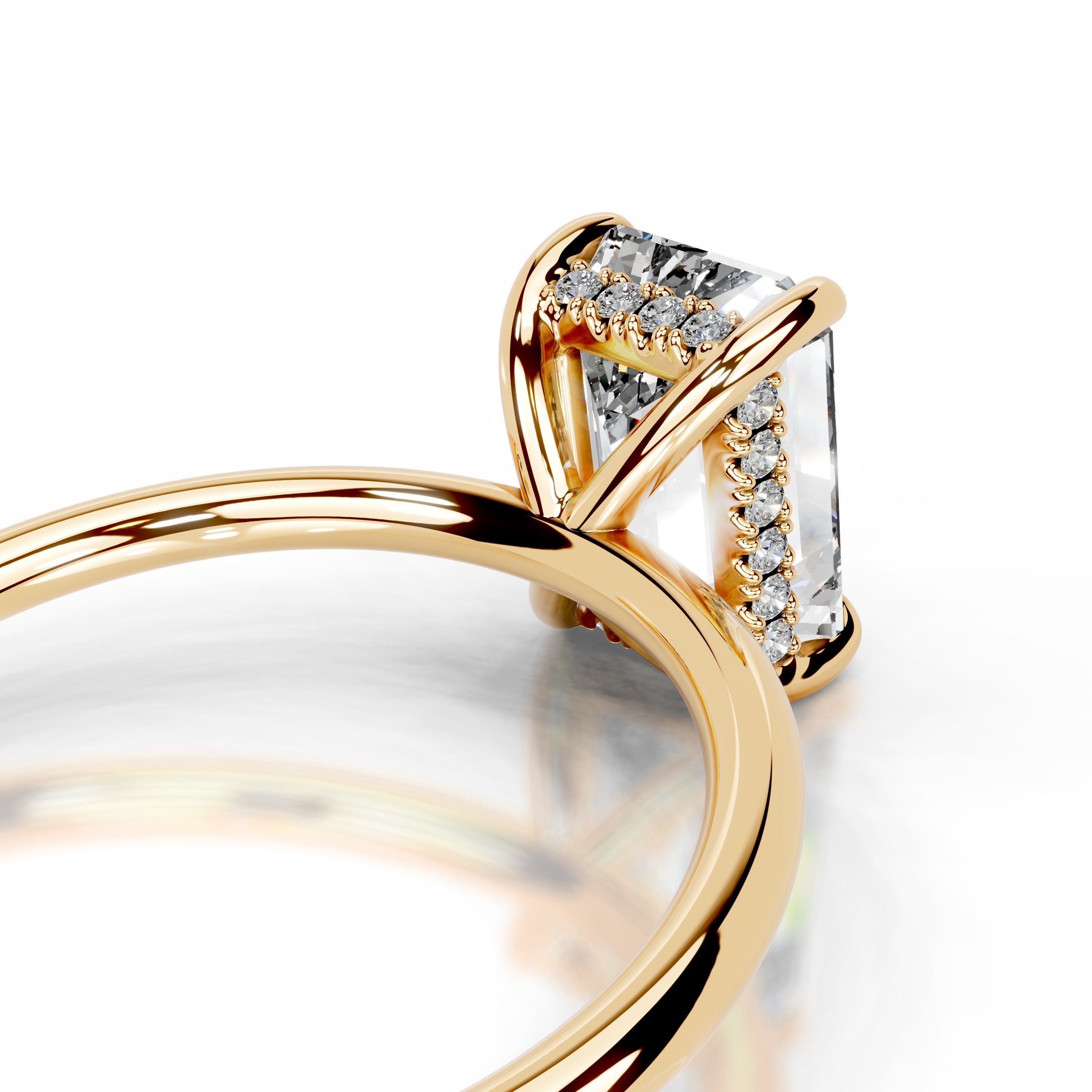 Willow Lab Grown Diamond Ring - 18K Yellow Gold (RTS)