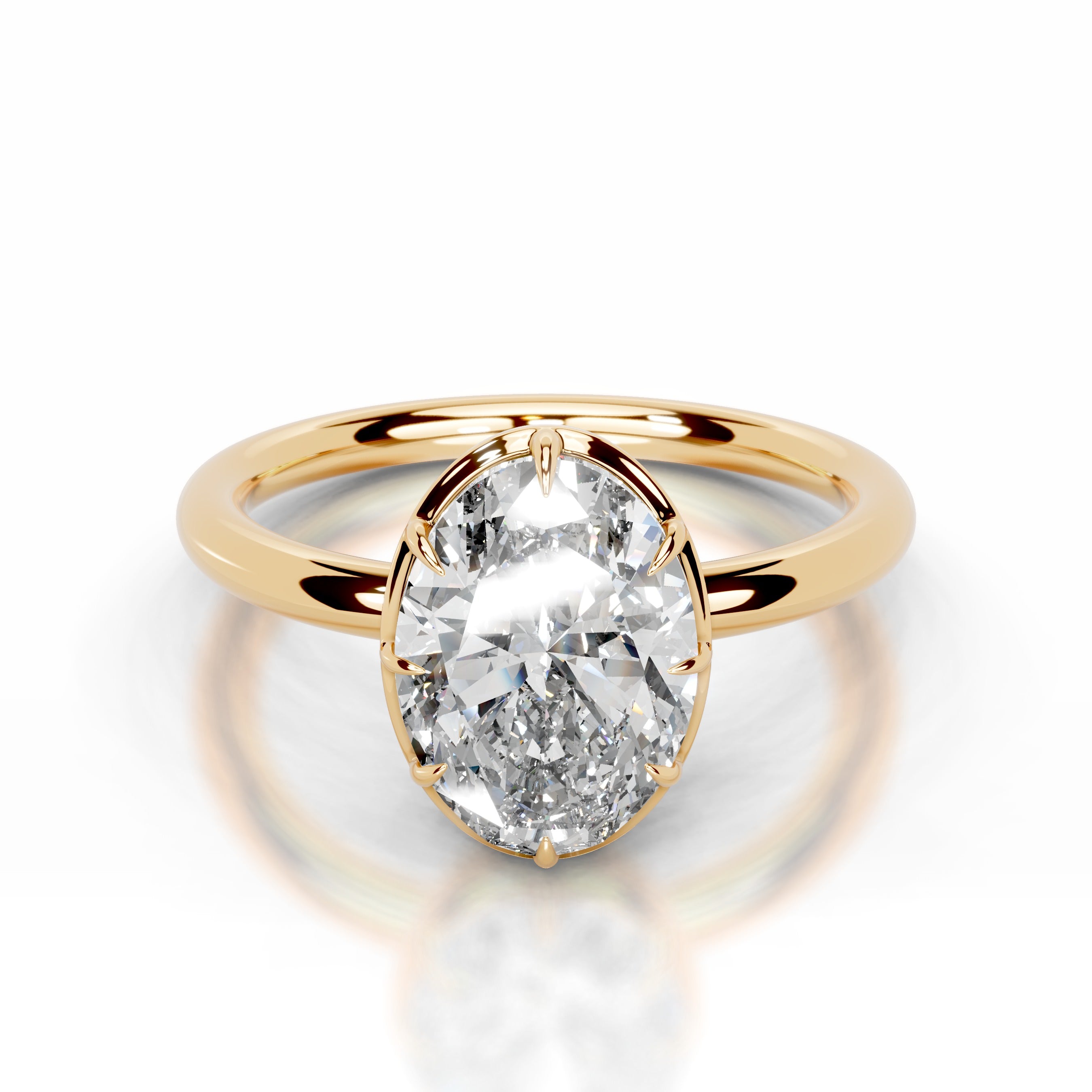 Narcisa Lab Grown Diamond Ring - 18K Yellow Gold