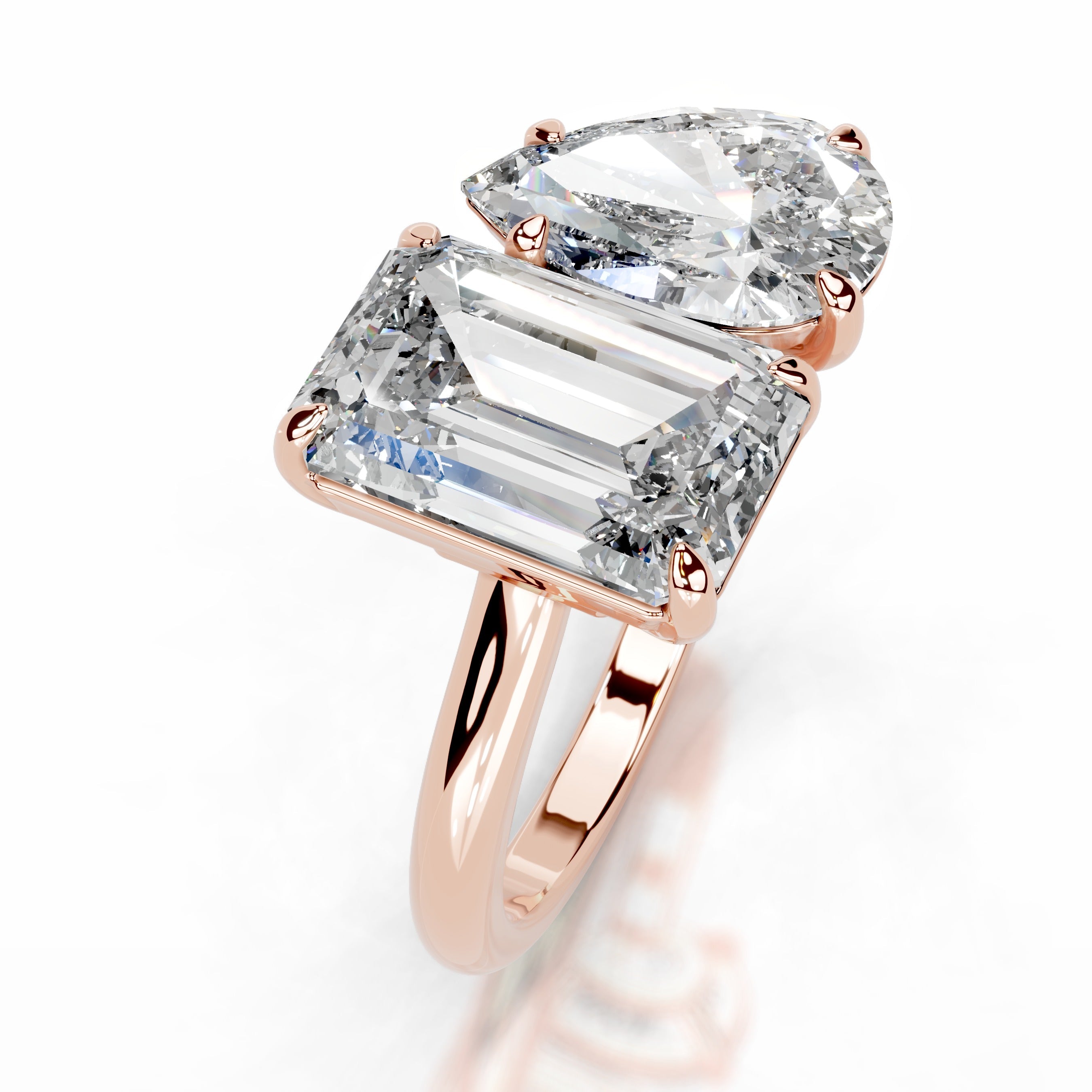Joelle Lab Grown Diamond Ring - 14K Rose Gold (RTS)