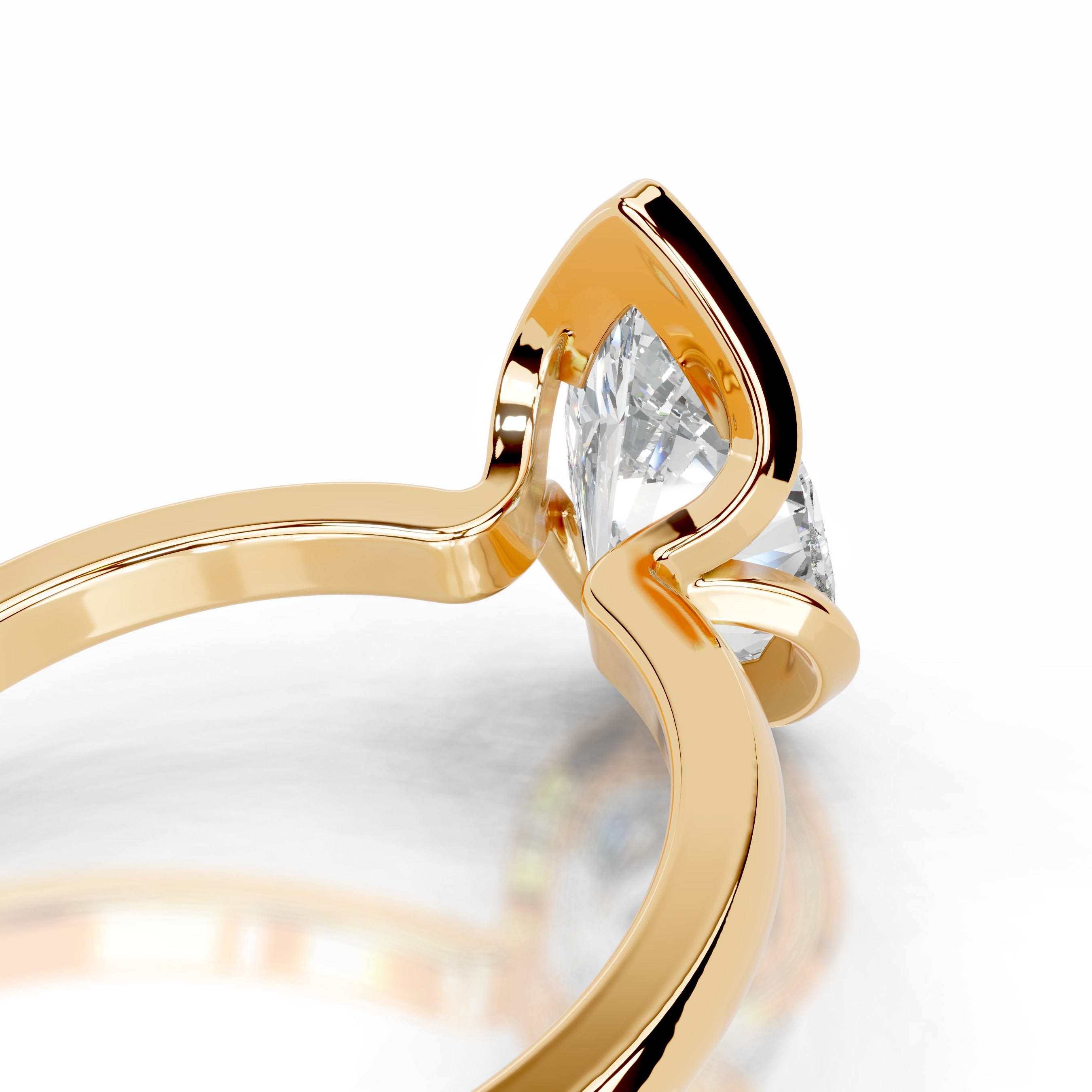 Thor Lab Grown Diamond Ring - 18K Yellow Gold