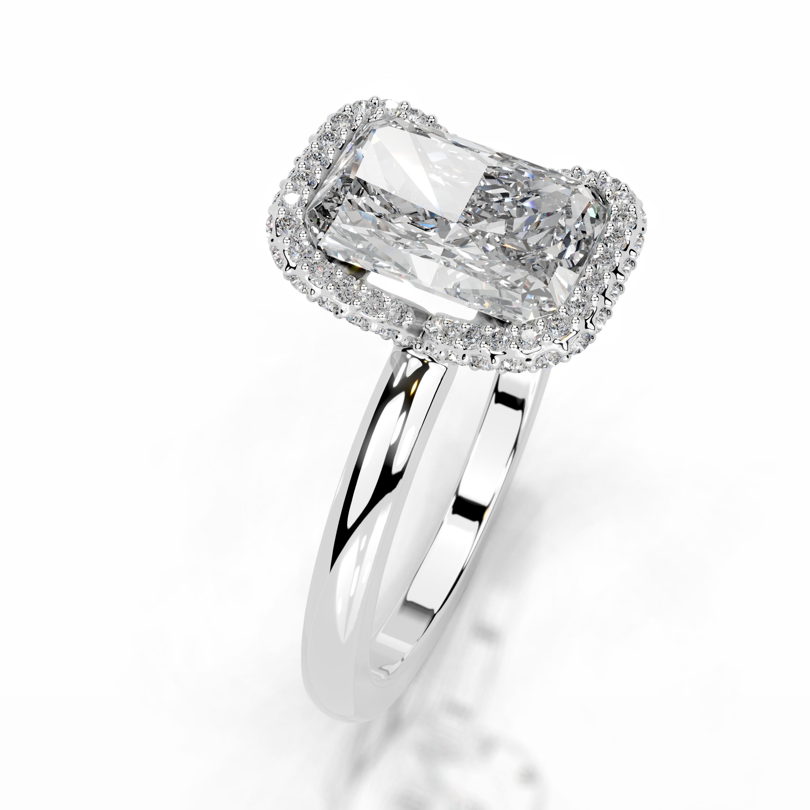 Bowie Lab Grown Diamond Ring - 18K White Gold