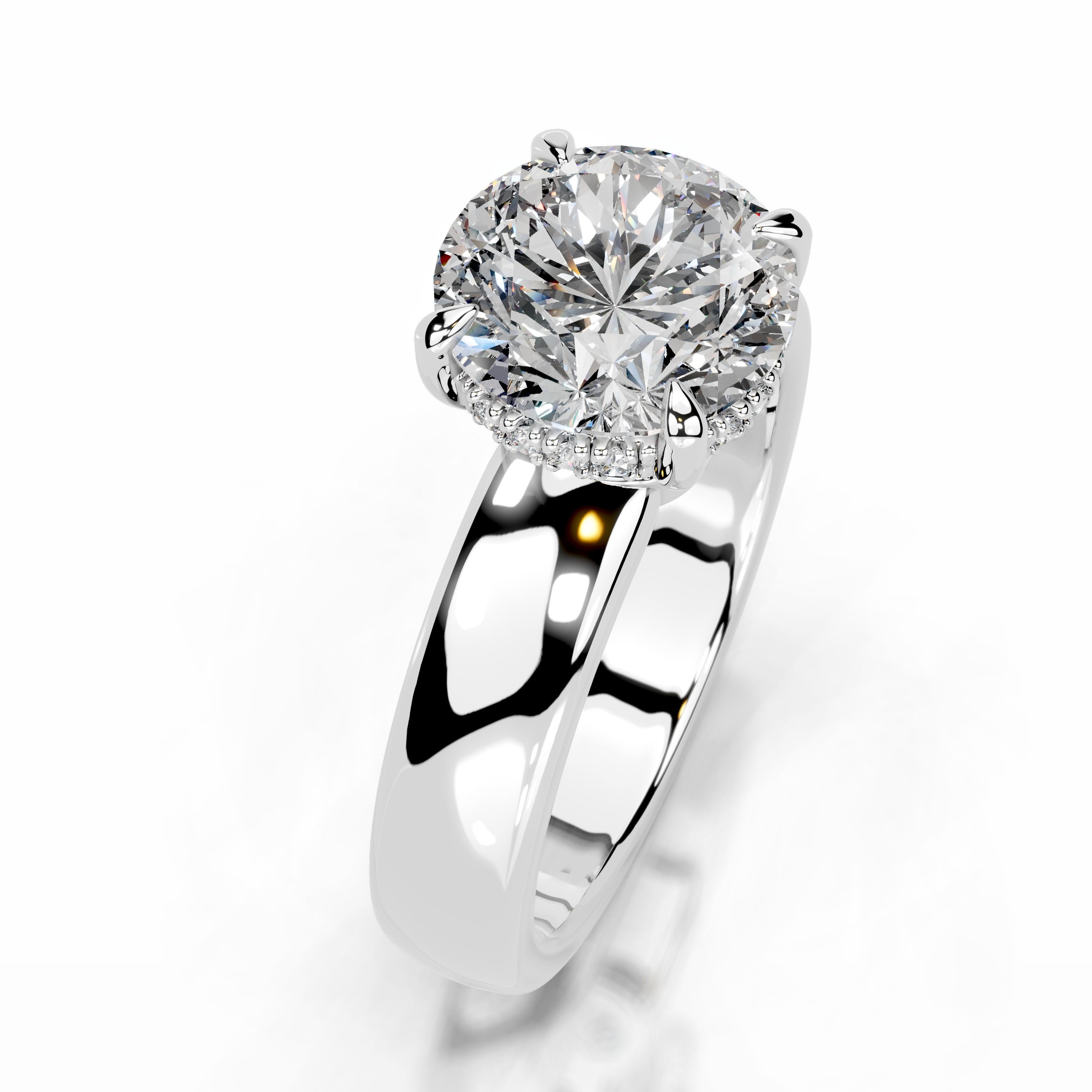 Lux Lab Grown Diamond Ring - 14K White Gold