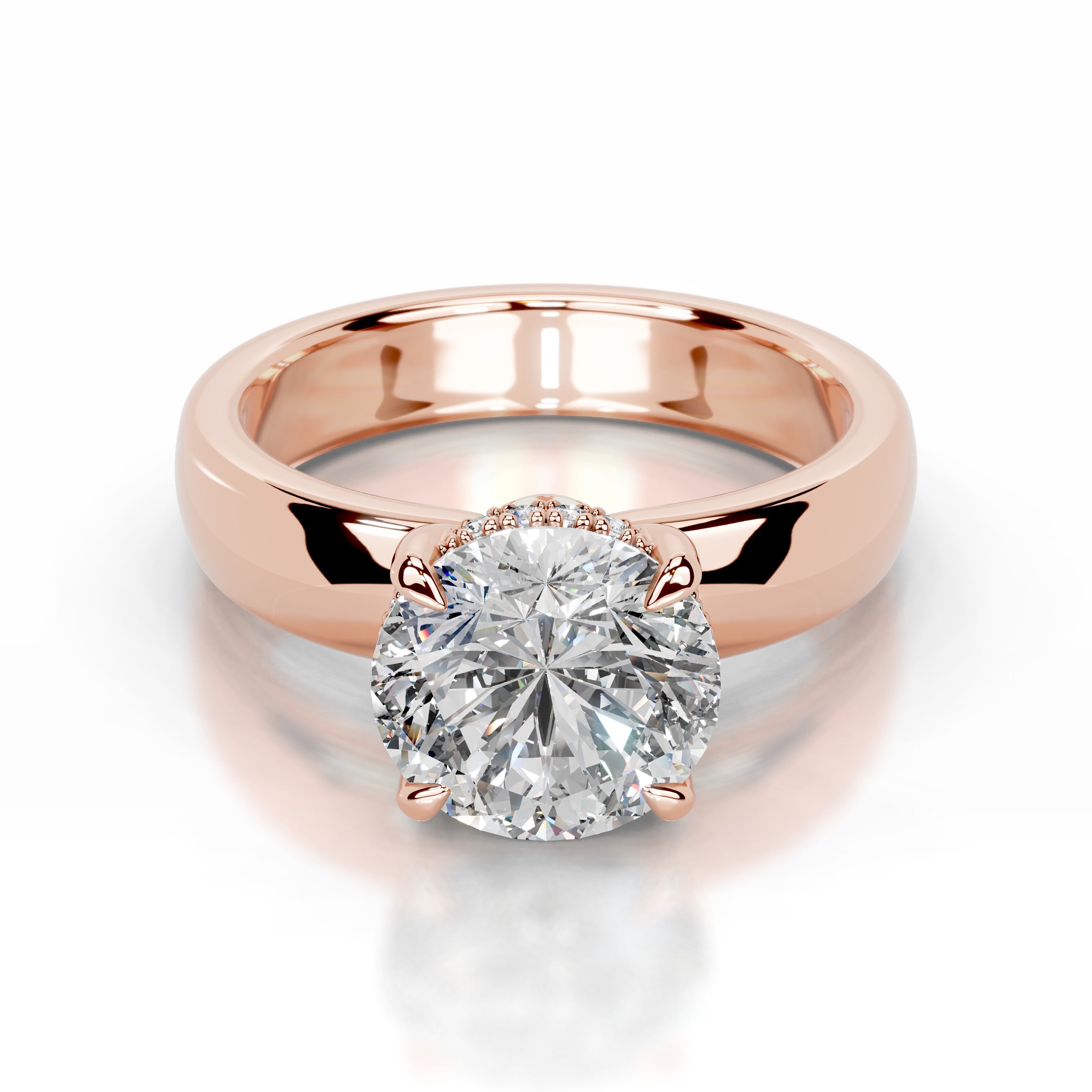Lux Lab Grown Diamond Ring - 14K Rose Gold