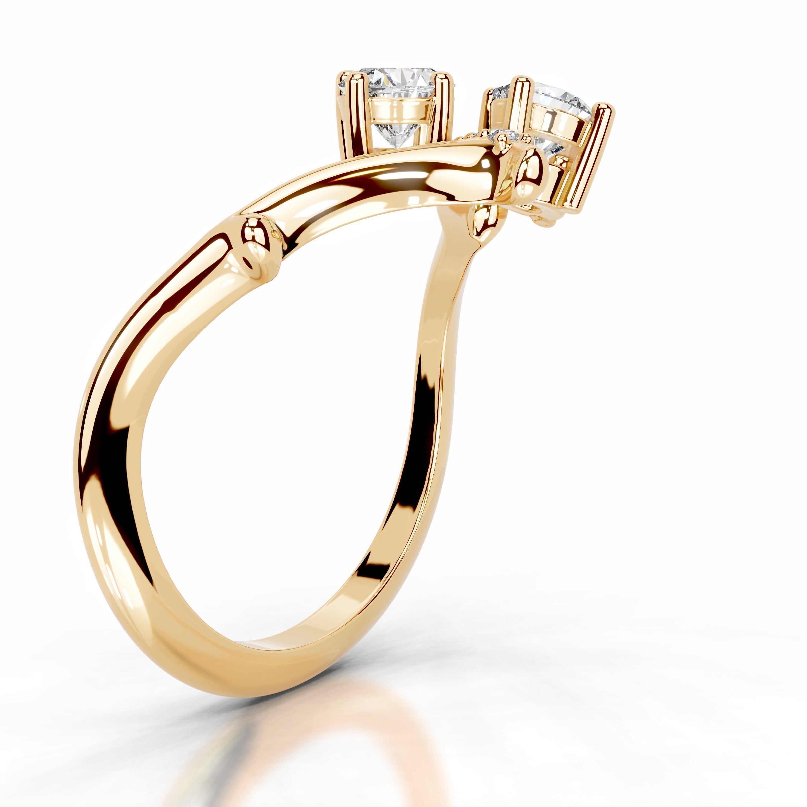 Blooming Eternity Lab Grown Diamond Ring - 18K Yellow Gold (RTS)