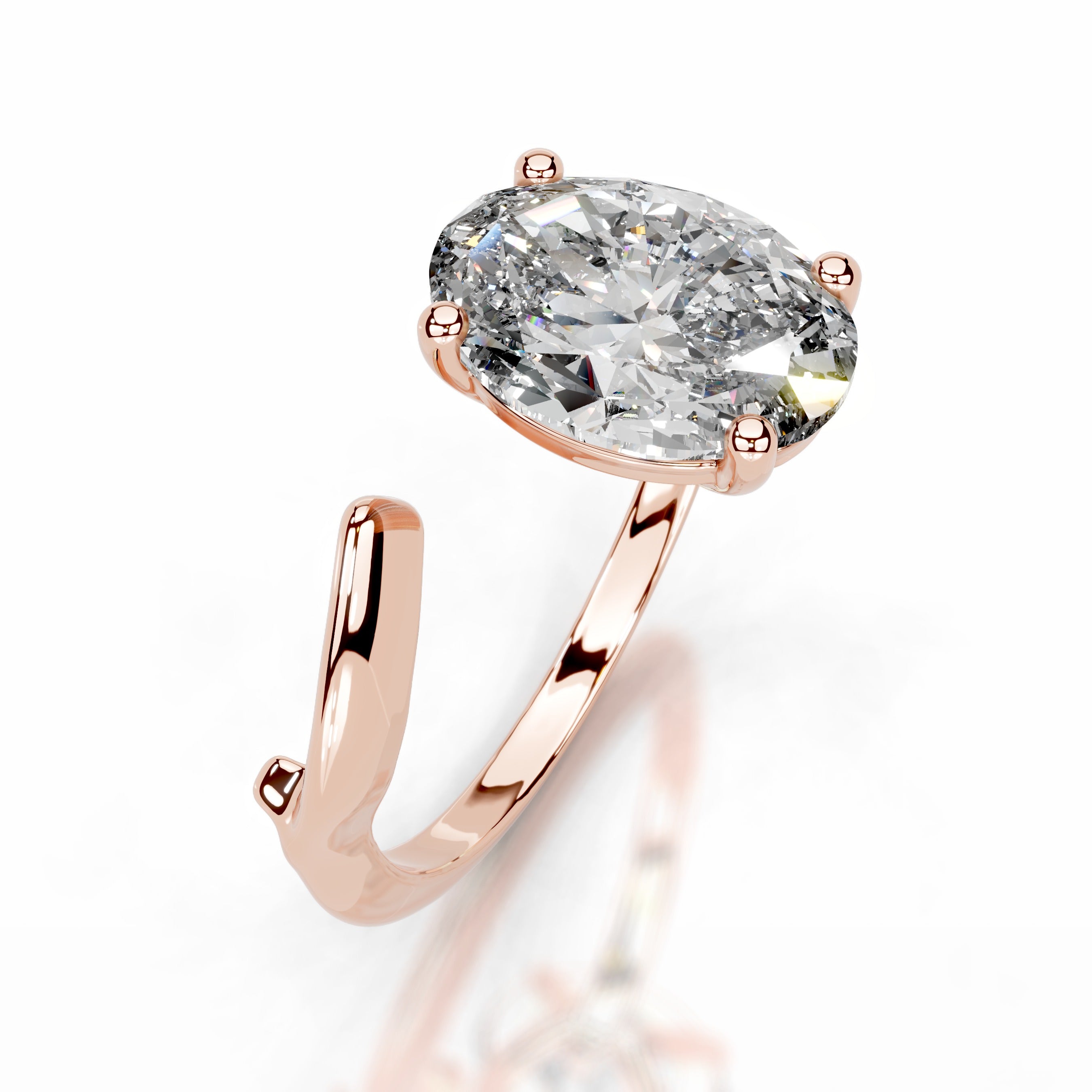 Diamond Delicacy Lab Grown Diamond Ring - 14K Rose Gold