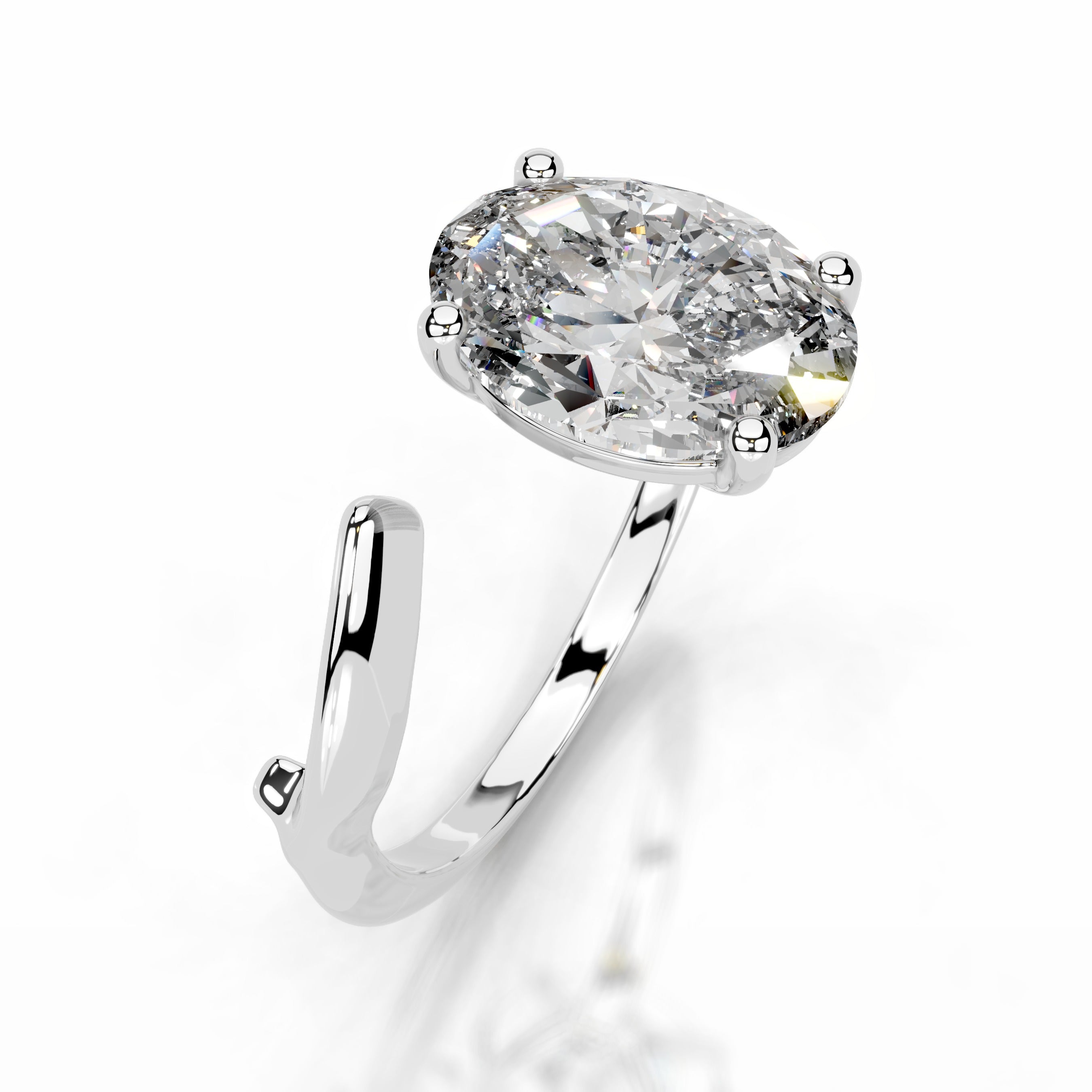 Diamond Delicacy Lab Grown Diamond Ring - 18K White Gold