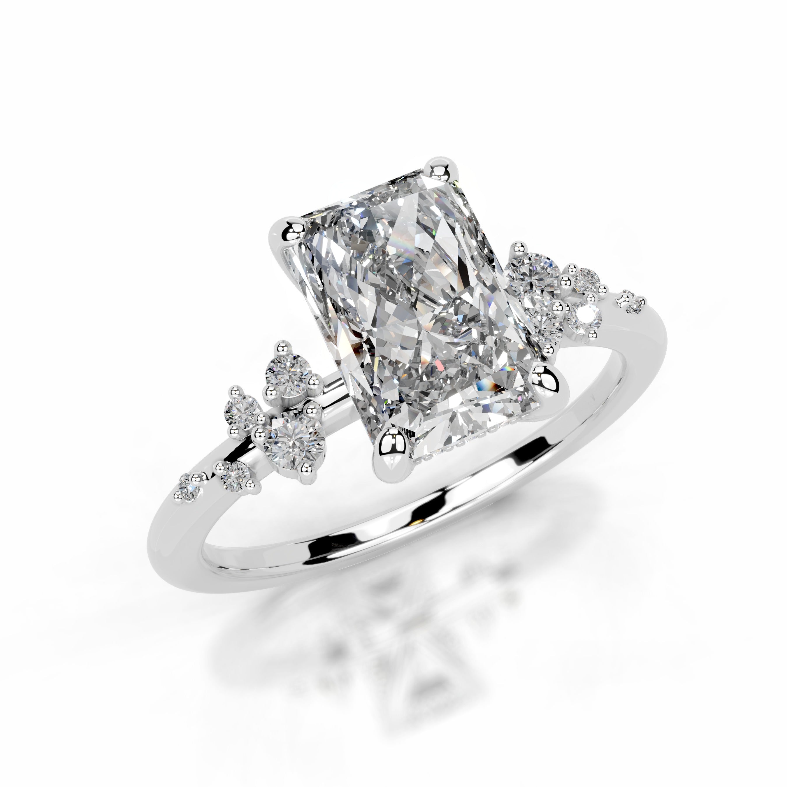Maisie Lab Grown Diamond Ring - 14K White Gold
